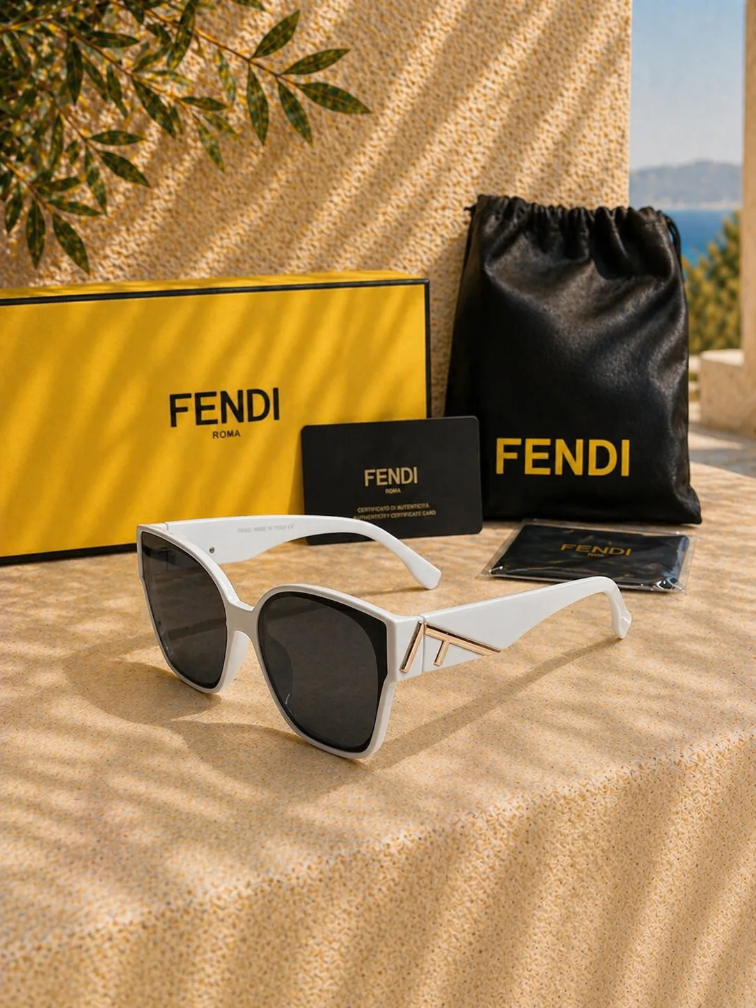 Fendi Fendi First FE40098I Fildişi/Beyaz Kadın Güneş Gözlüğü