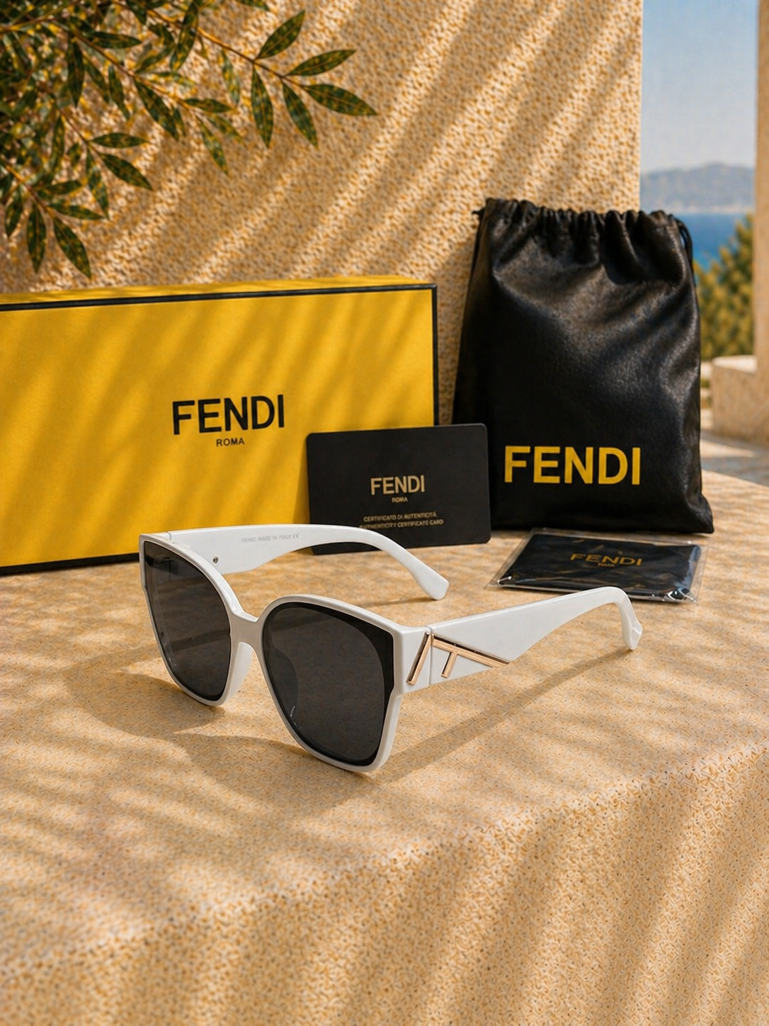 Fendi First FE40098I Fildişi/Beyaz Kadın Güneş Gözlüğü