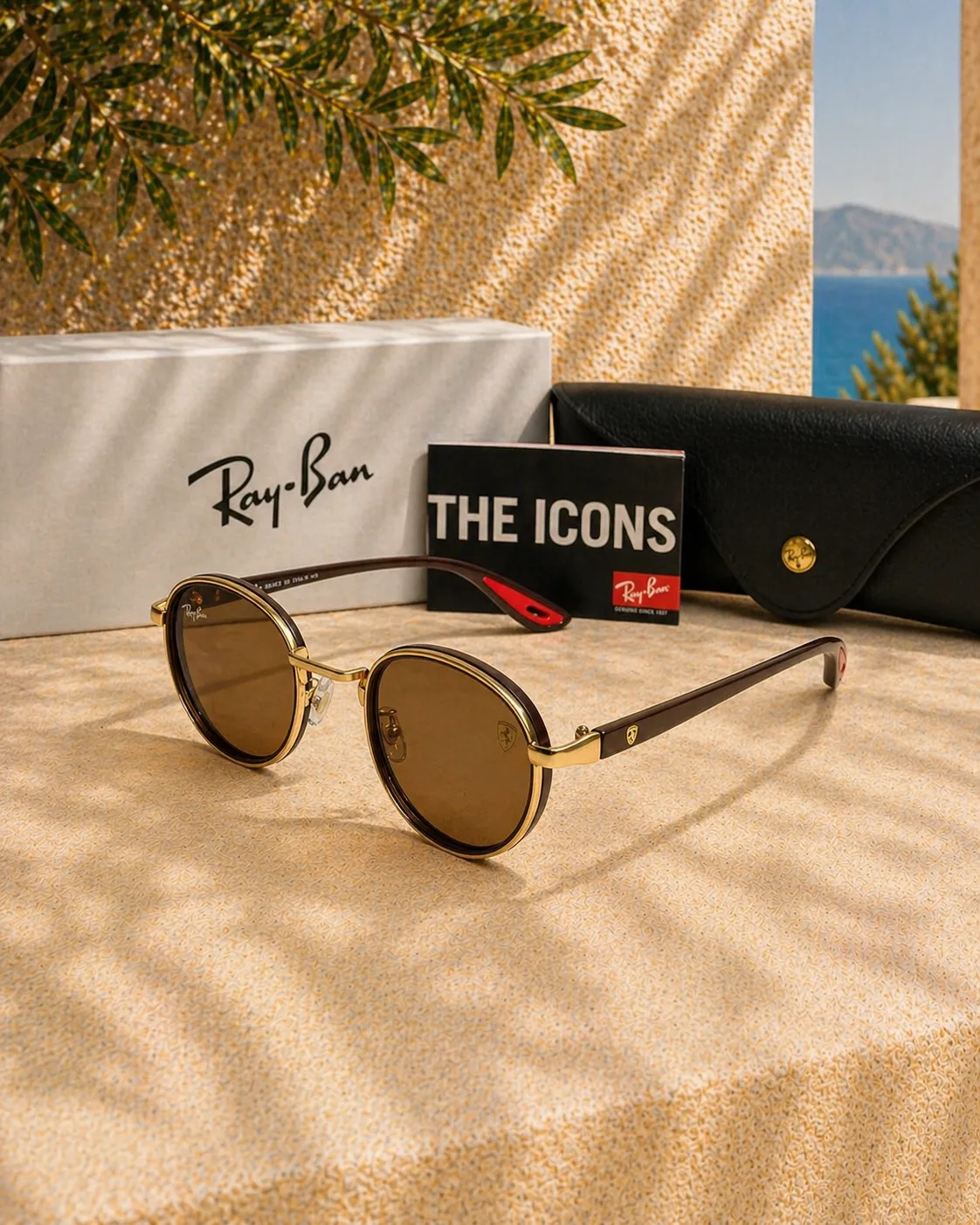Ray Ban Ray-Ban Scuderia Ferrari RB3703M Geometrik Unisex Güneş Gözlüğü