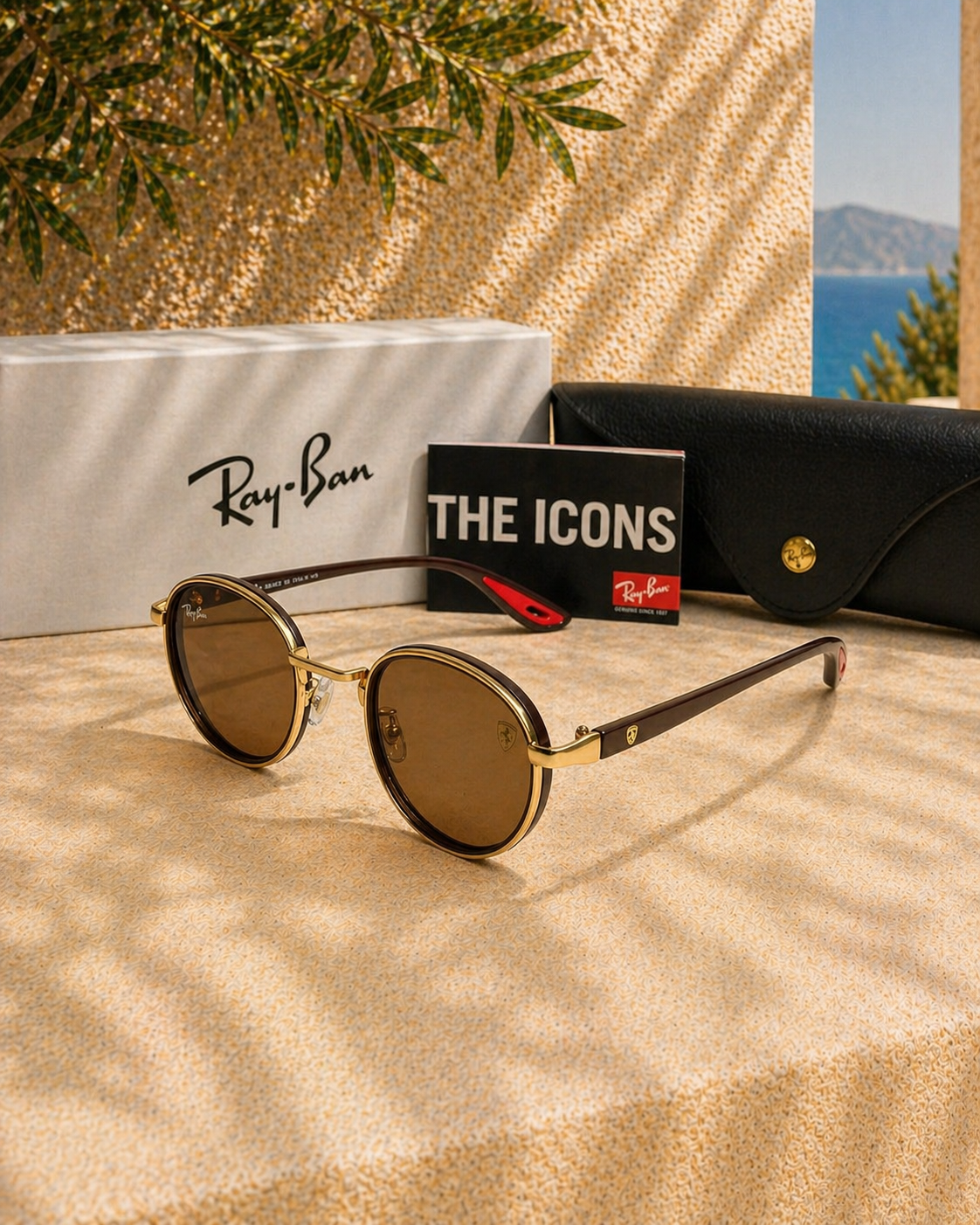 Ray-Ban Scuderia Ferrari RB3703M Geometrik Unisex Güneş Gözlüğü