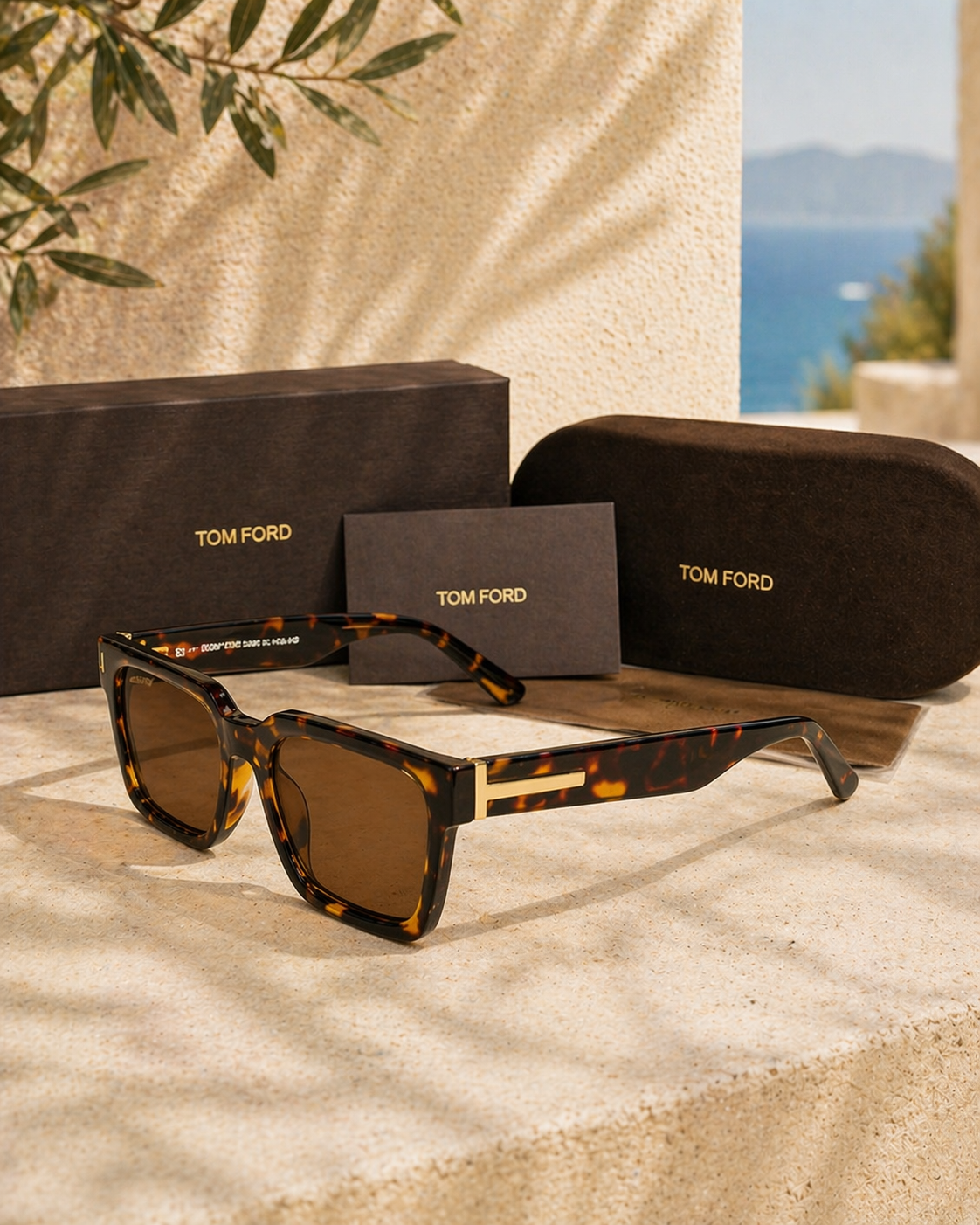 TOM FORD Tom Ford Icon TF1203 52R Havana Unisex Güneş Gözlüğü