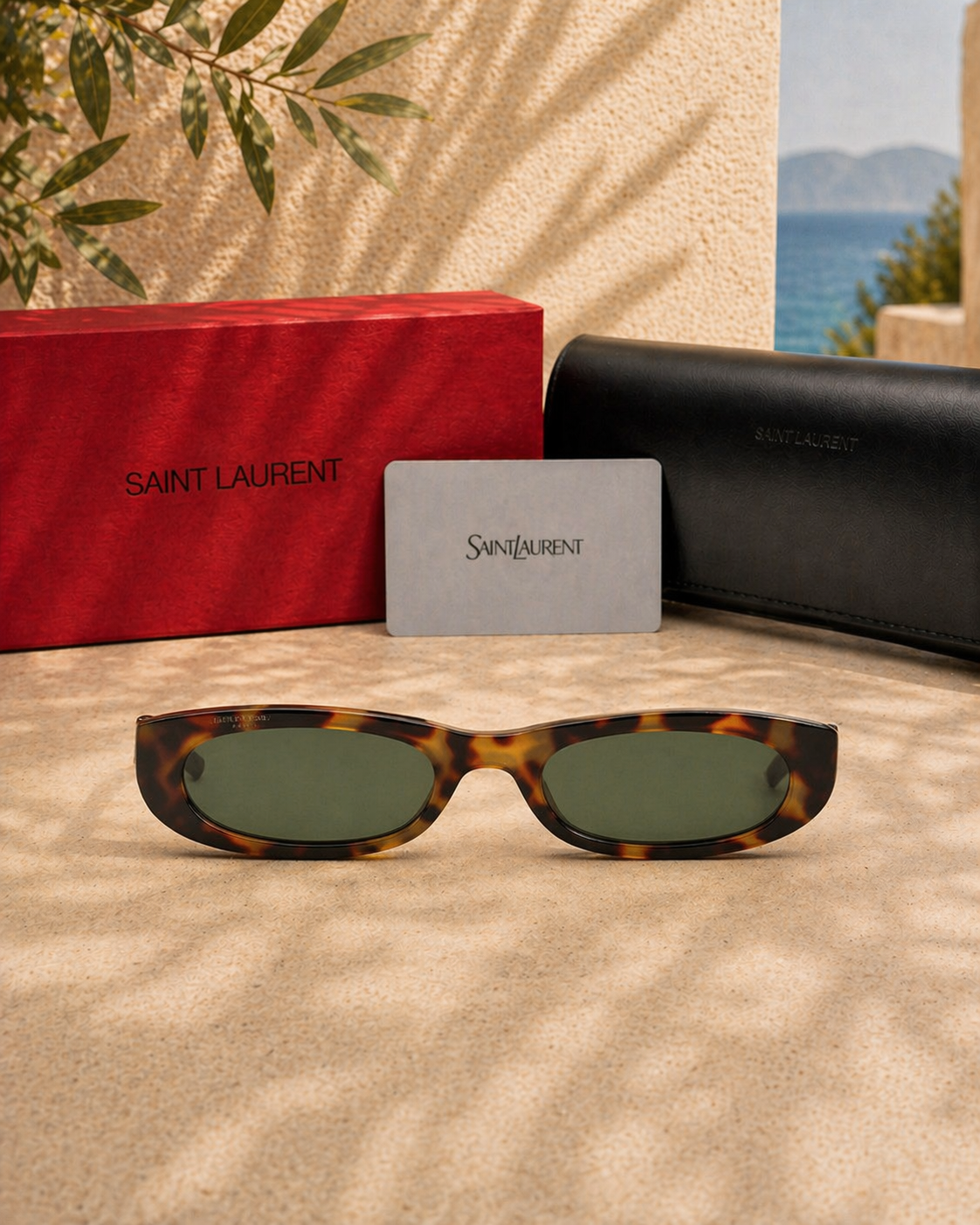 Saint Laurent SL 557 Shade 002 Havana Kadın Güneş Gözlüğü