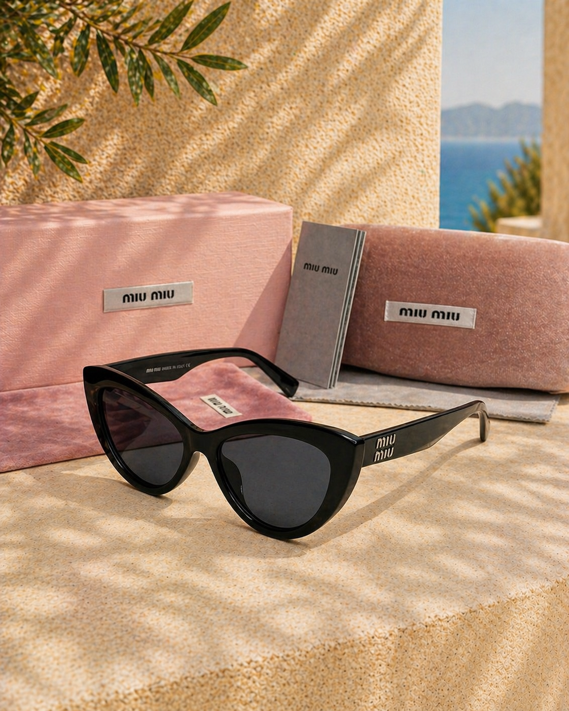 Miu Miu MU 04YS 1AB5D1 54 Cat Eye Kadın Güneş Gözlüğü