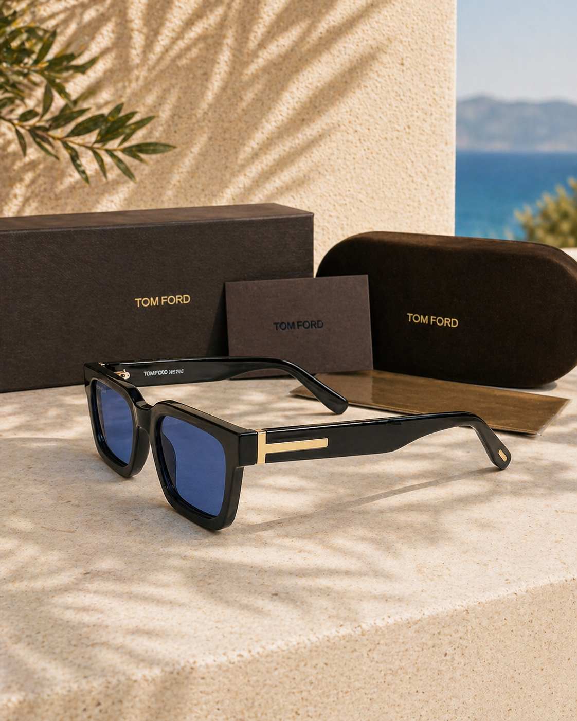 TOM FORD Tom Ford Ezra TF1075 Mavi Camlı Unisex Güneş Gözlüğü