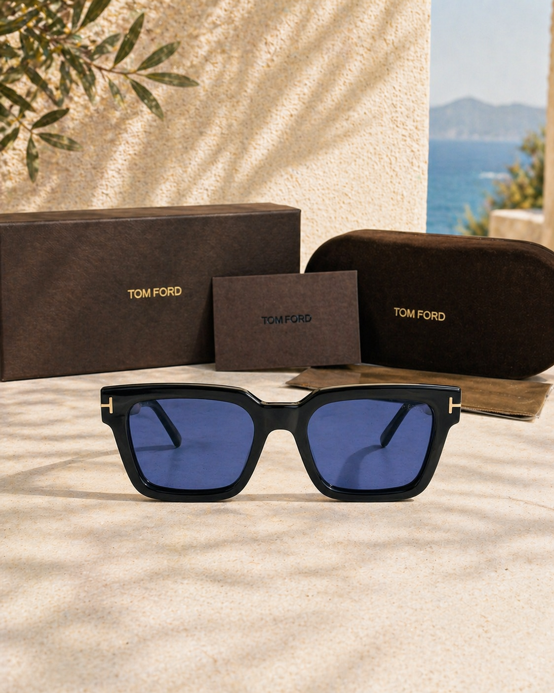 Tom Ford Ezra TF1075 Mavi Camlı Unisex Güneş Gözlüğü