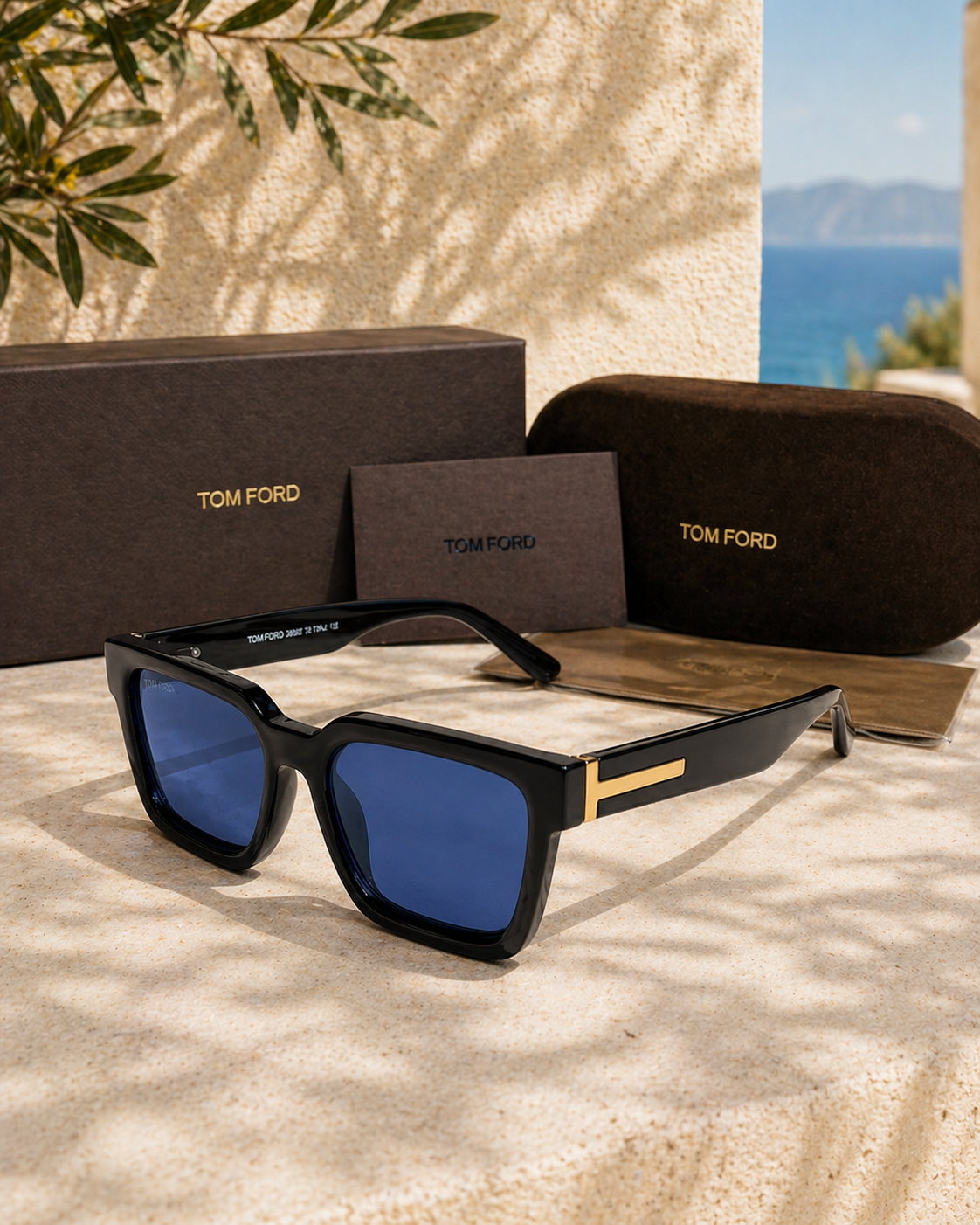 TOM FORD Tom Ford Ezra TF1075 Mavi Camlı Unisex Güneş Gözlüğü
