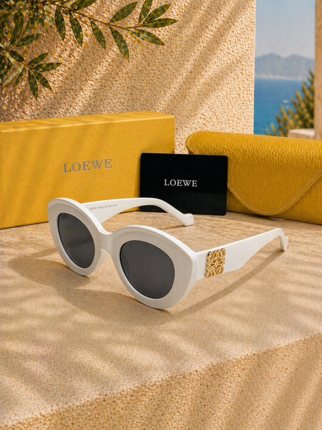 Loewe Loewe Anagram Logolu Kalın Asetat Kadın Güneş Gözlüğü