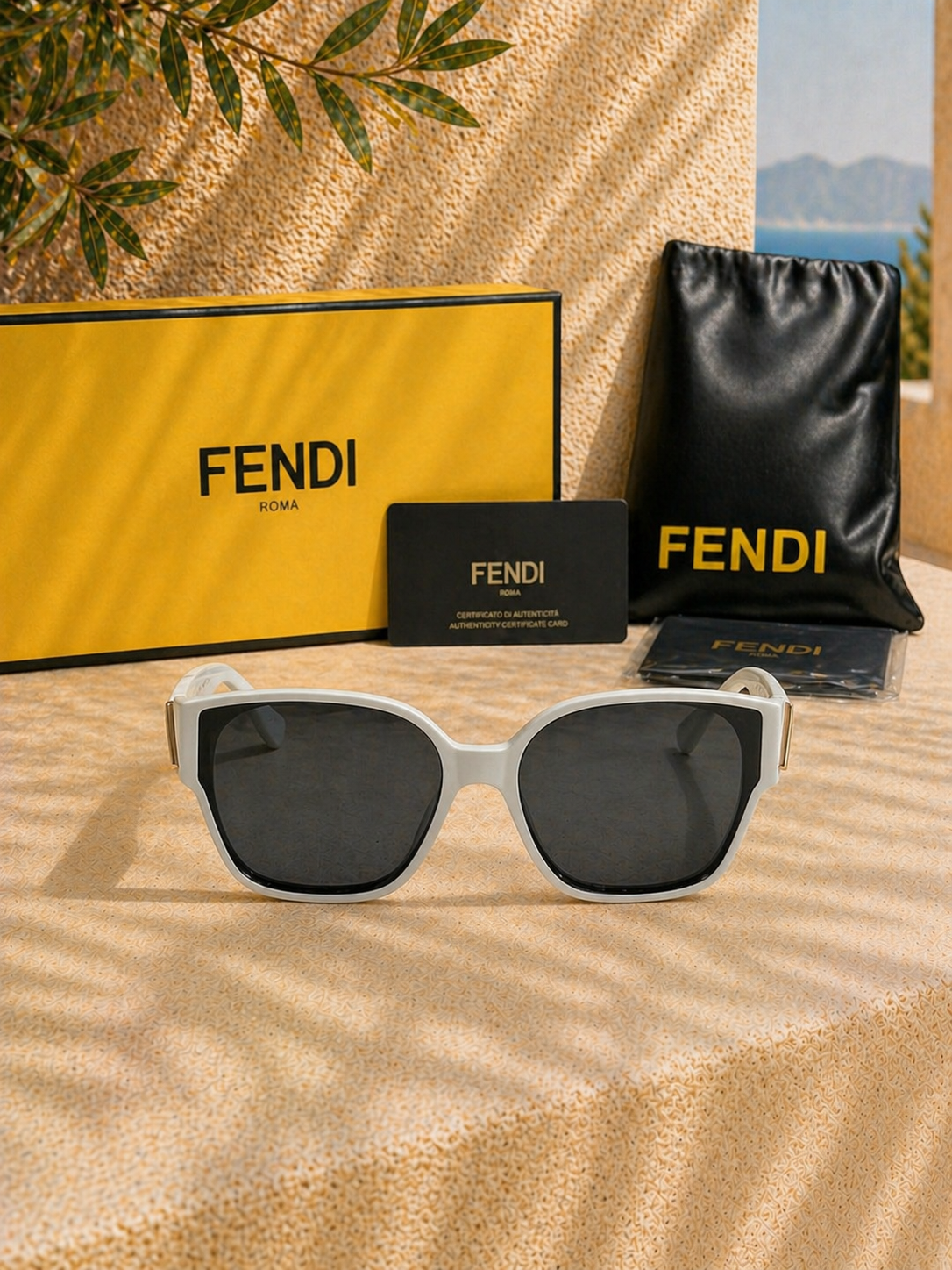 Fendi Fendi First FE40098I Fildişi/Beyaz Kadın Güneş Gözlüğü