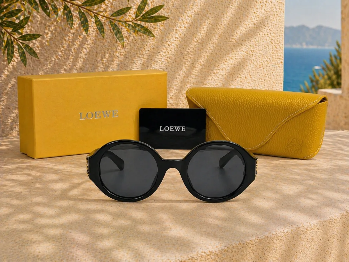 Loewe Loewe Anagram Logolu Siyah Asetat Kadın Güneş Gözlüğü