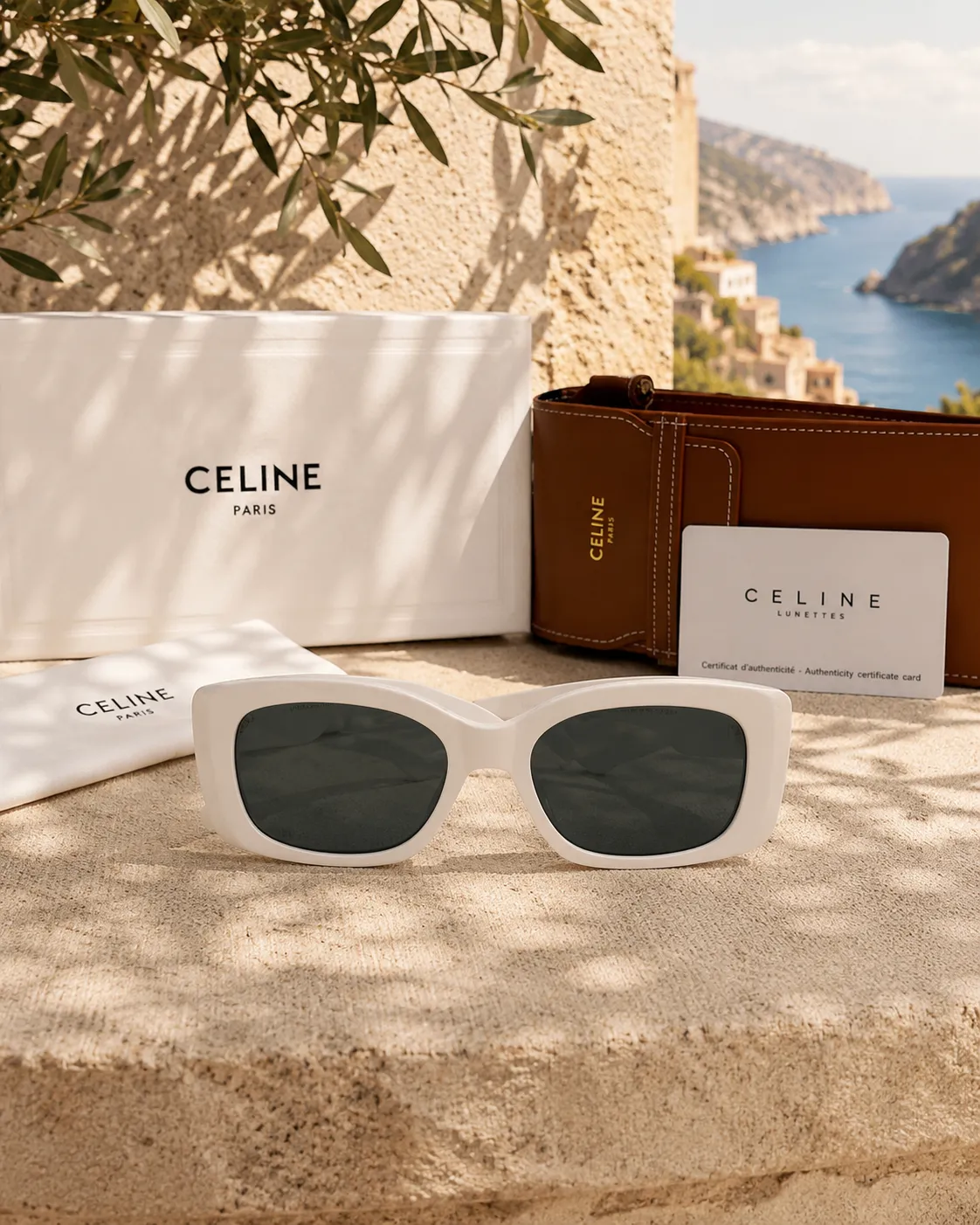 Celine Celine Triomphe XL 01 CL40282U 25A Fildişi Kadın Güneş Gözlüğü