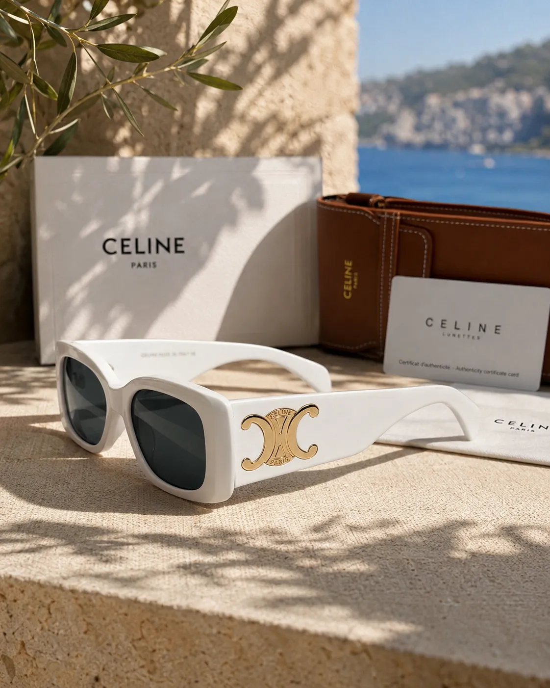 Celine Celine Triomphe XL 01 CL40282U 25A Fildişi Kadın Güneş Gözlüğü