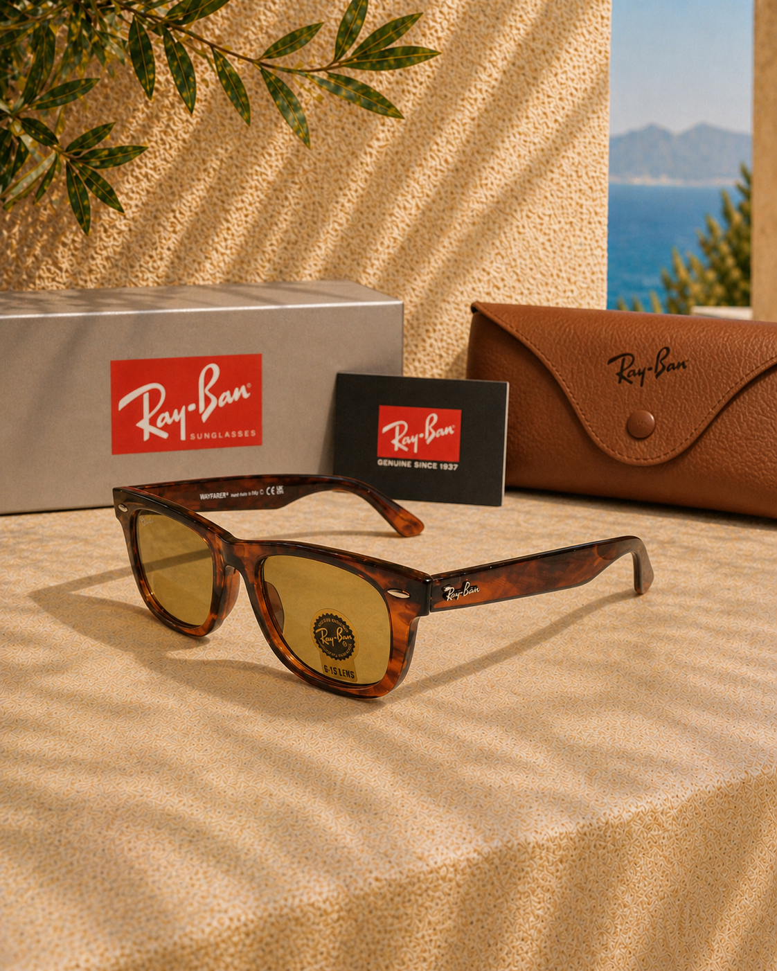Ray-Ban Original Wayfarer Classic RB2140 Striped Havana Unisex Güneş Gözlüğü