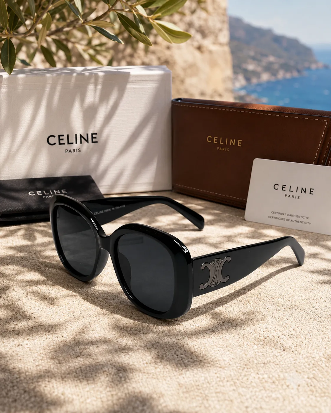 Celine Celine Triomphe Kalın Asetat Çerçeveli Kadın Güneş Gözlüğü