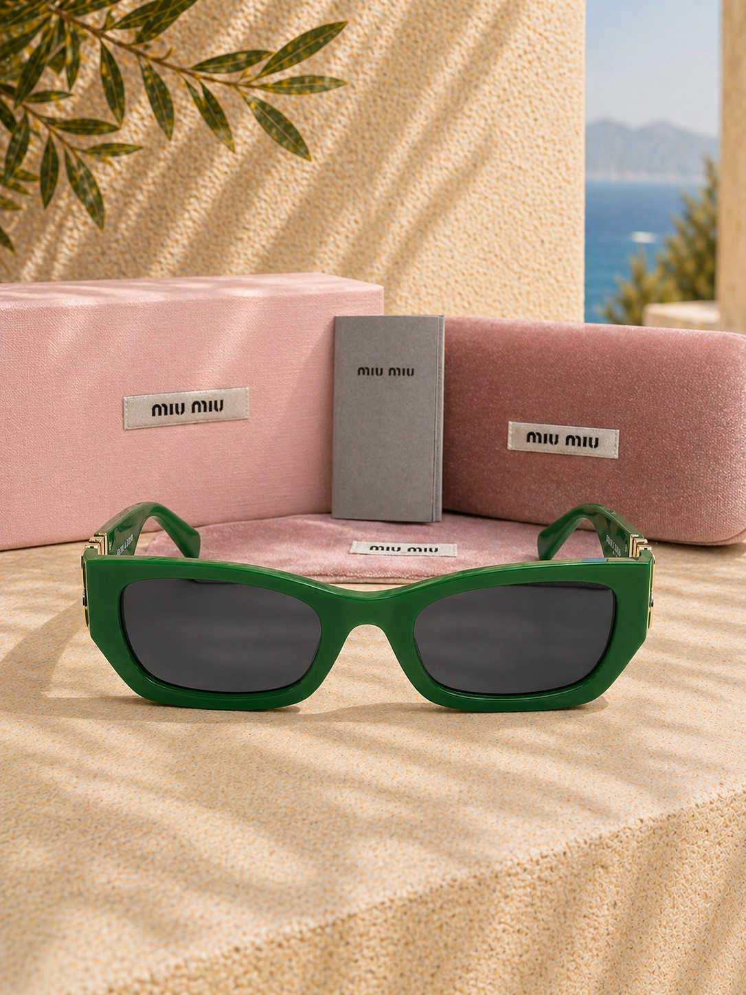 Miu Miu Miu Miu 09WS Glimpse Yeşil Çerçeveli Kadın Güneş Gözlüğü