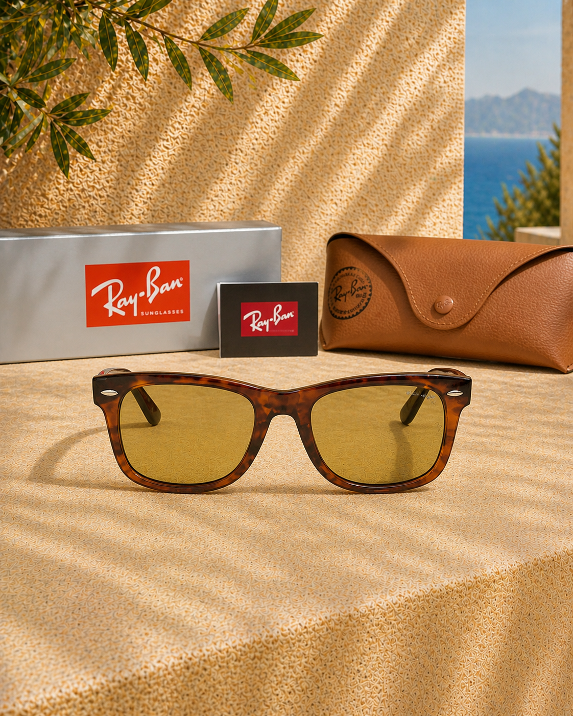 Ray Ban Ray-Ban Original Wayfarer Classic RB2140 Striped Havana Unisex Güneş Gözlüğü