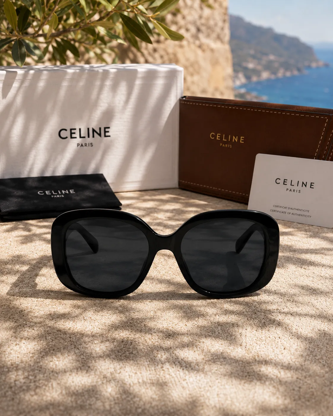 Celine Celine Triomphe Kalın Asetat Çerçeveli Kadın Güneş Gözlüğü