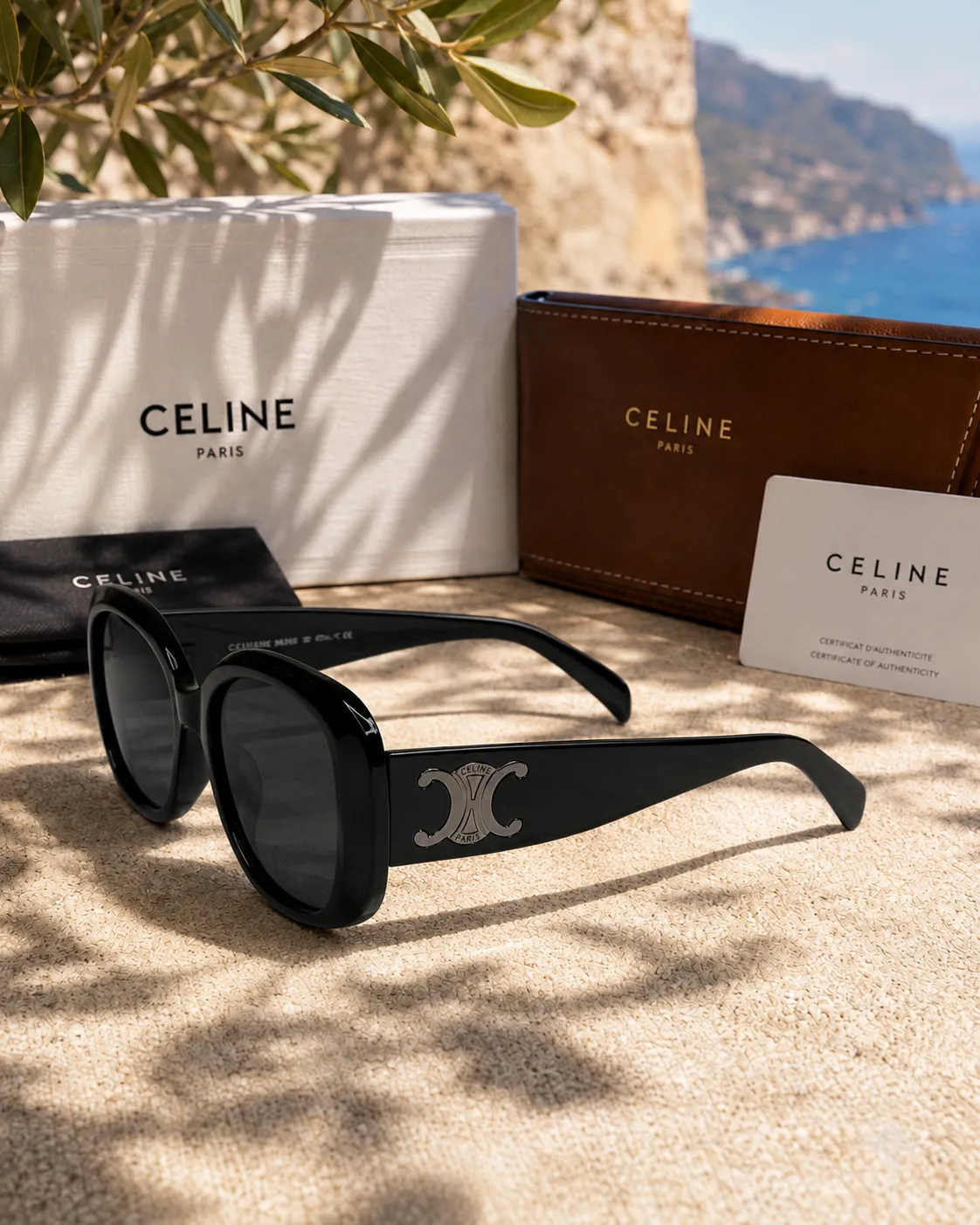 Celine Celine Triomphe Kalın Asetat Çerçeveli Kadın Güneş Gözlüğü