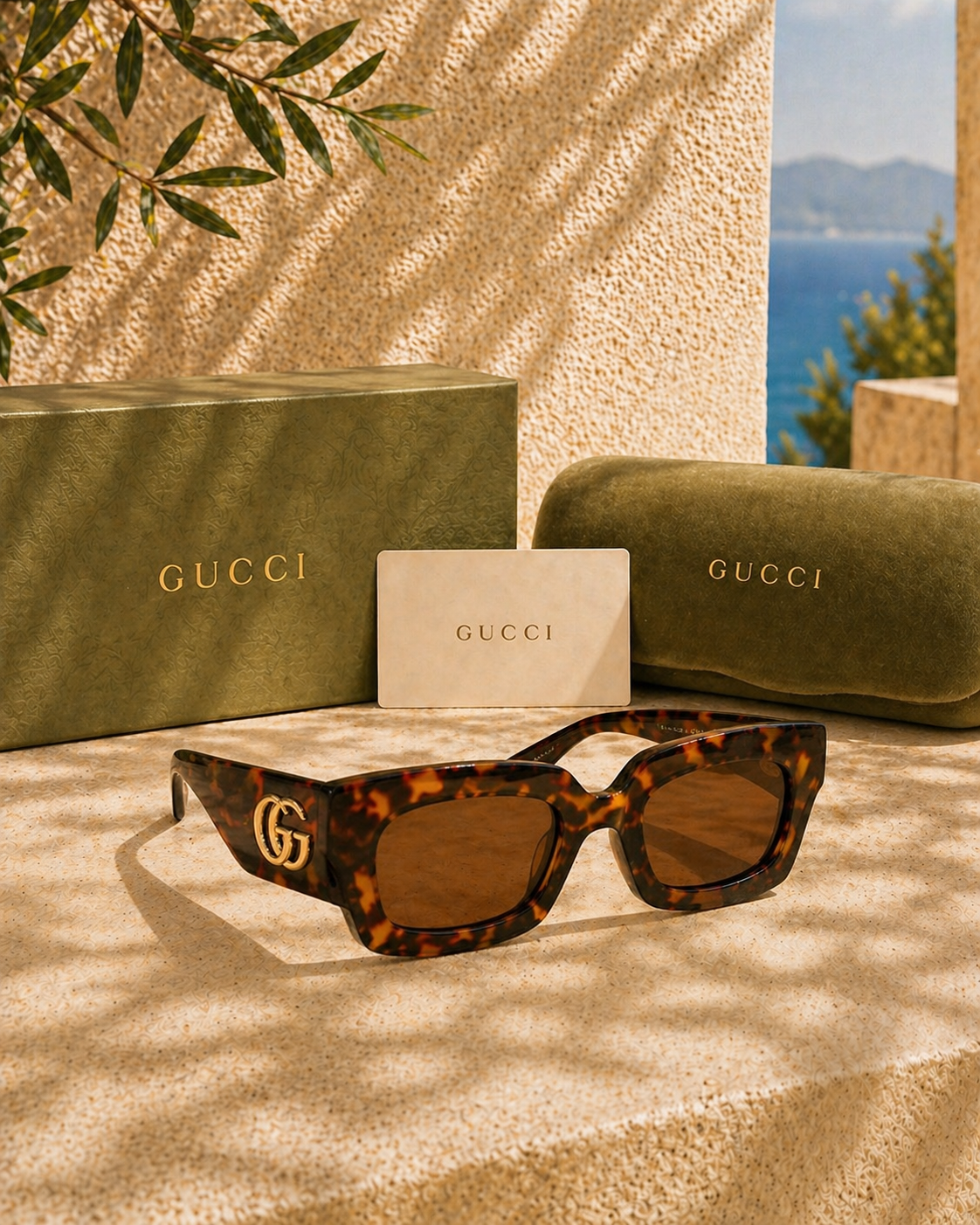 Gucci Gucci Tortoise Kadın Güneş Gözlüğü