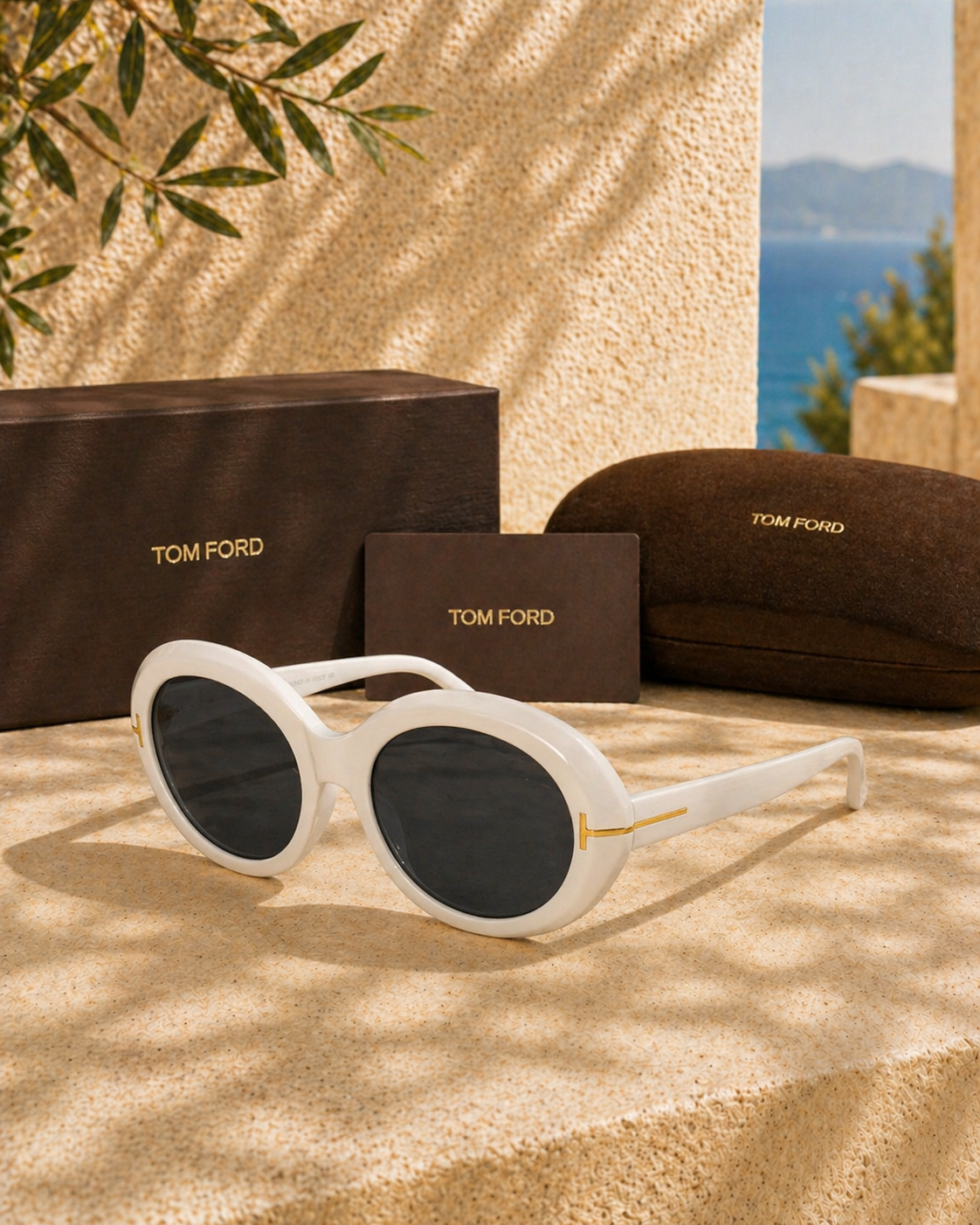 TOM FORD Tom Ford Carmen TF 1186 Oversize Oval Kadın Güneş Gözlüğü