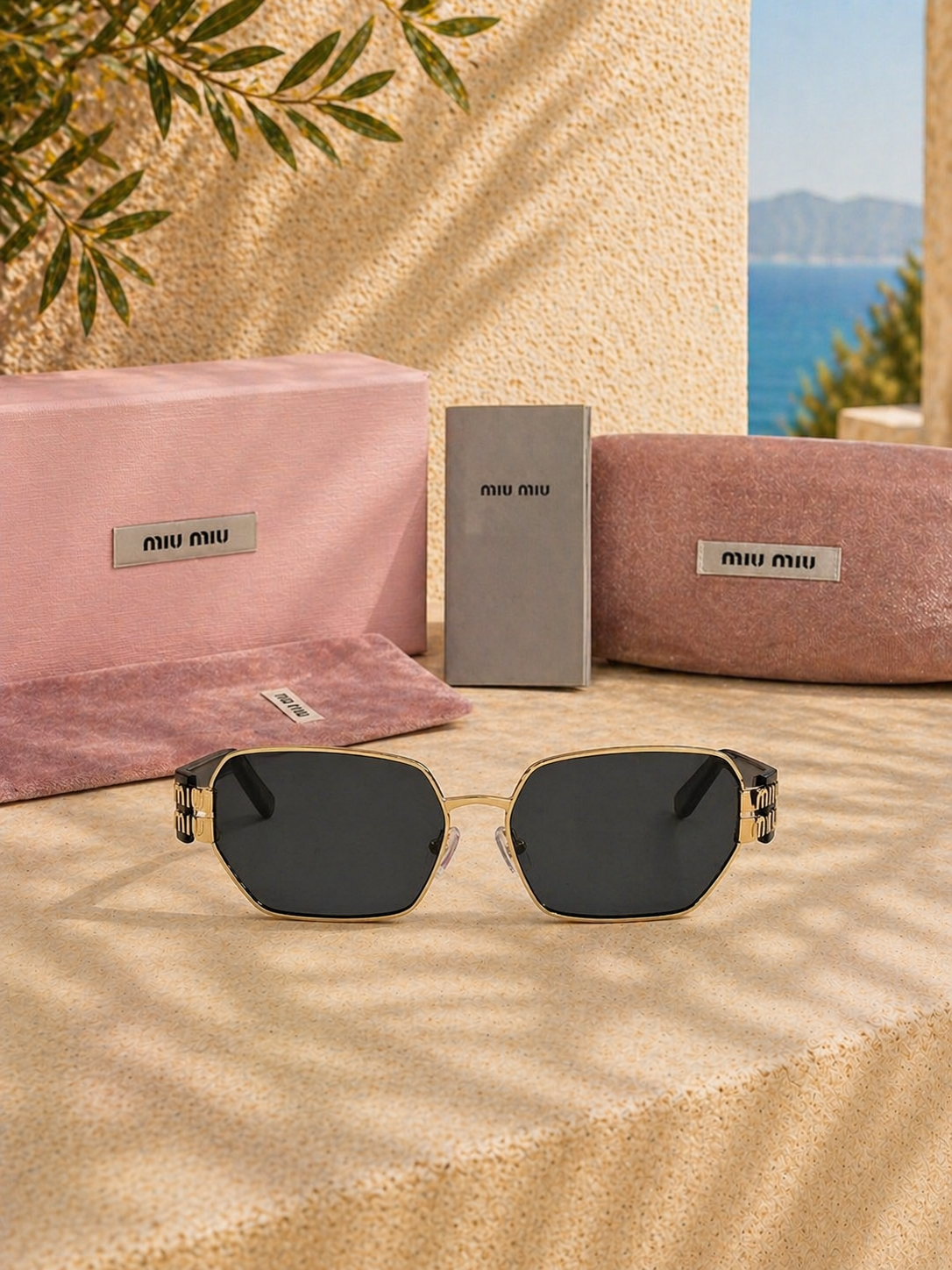 Miu Miu MU 53WS ZVN5S0 58 Geometrik Kadın Güneş Gözlüğü