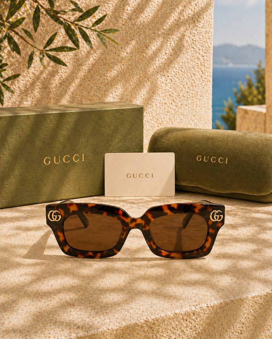 Gucci Gucci Tortoise Kadın Güneş Gözlüğü