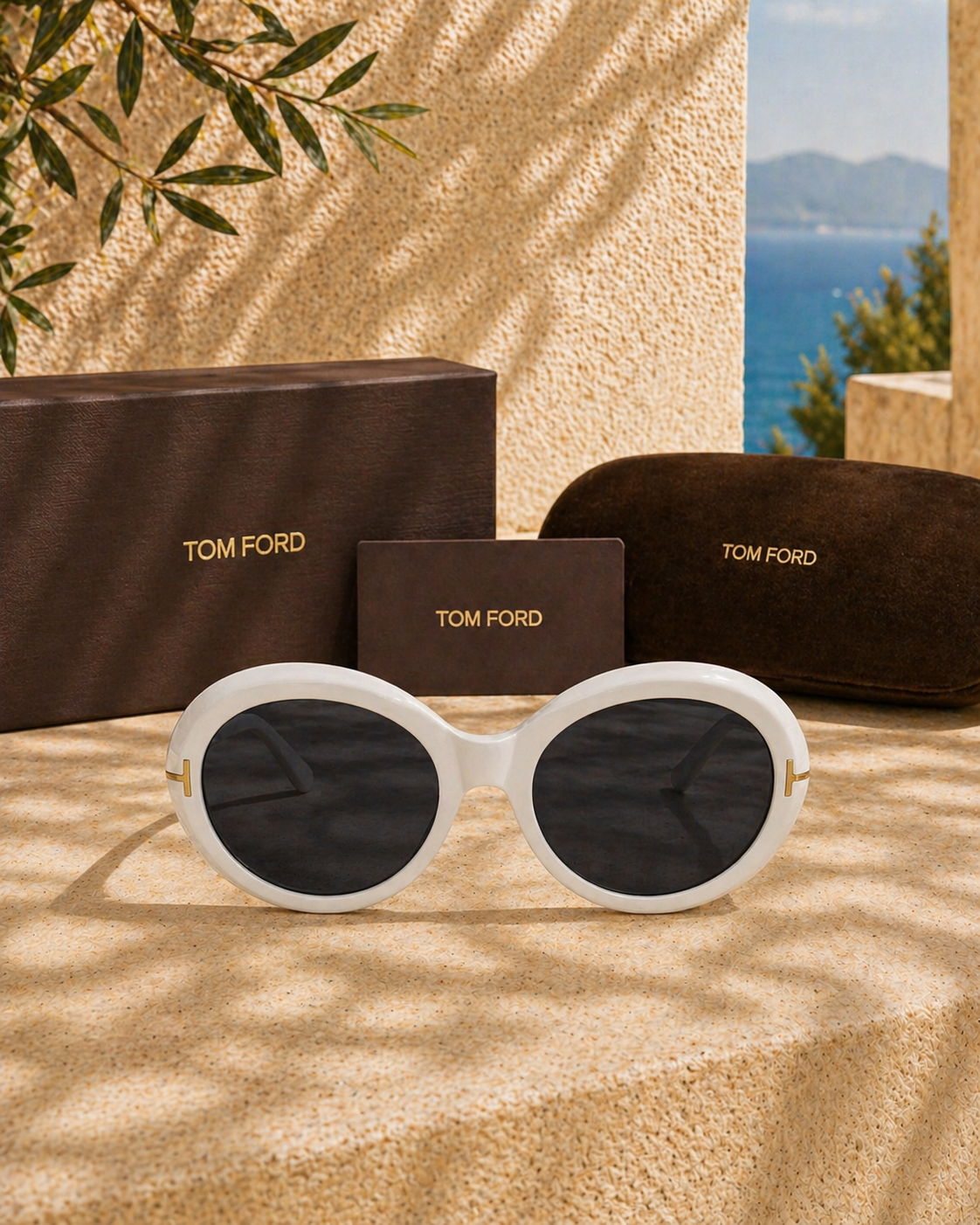 TOM FORD Tom Ford Carmen TF 1186 Oversize Oval Kadın Güneş Gözlüğü