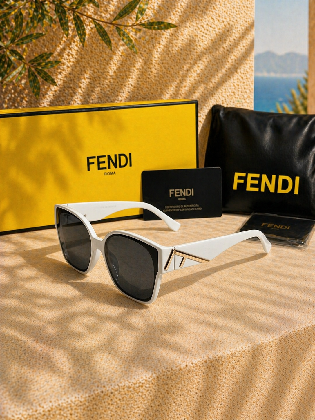 Fendi Fendi First FE40098I Fildişi/Beyaz Kadın Güneş Gözlüğü