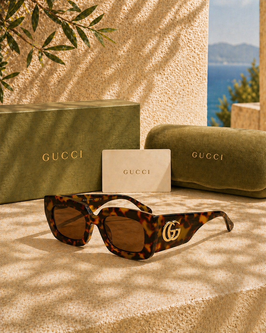 Gucci Gucci Tortoise Kadın Güneş Gözlüğü