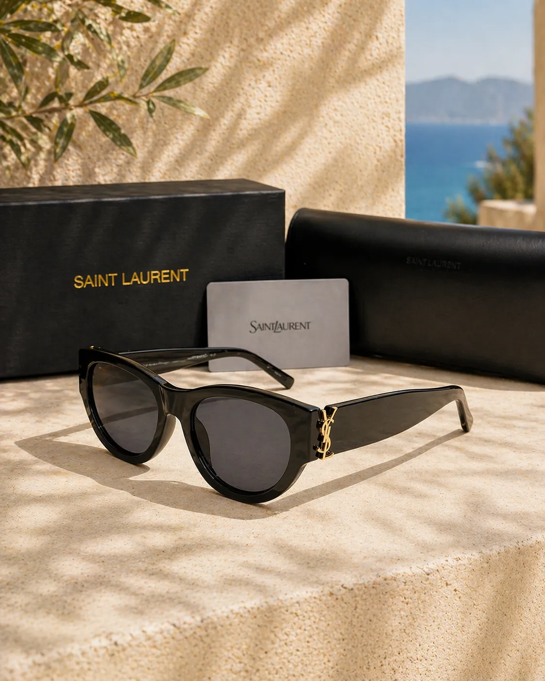 Saint Laurent Yves Saint Laurent SL M94 001 Cat-Eye Kadın Güneş Gözlüğü