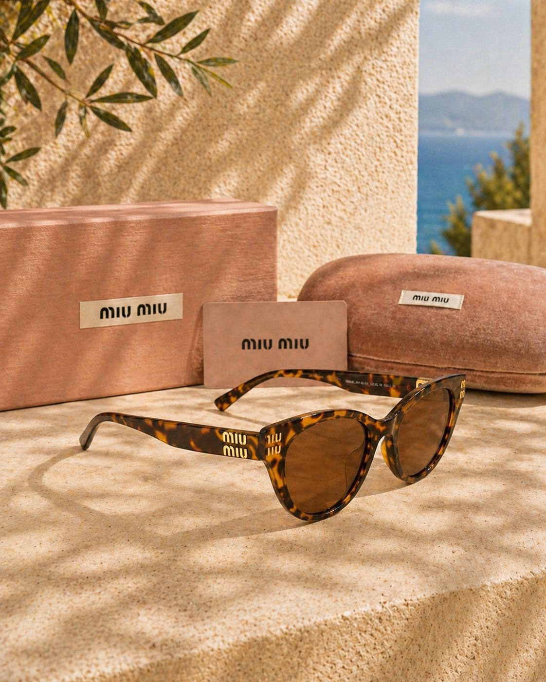 Miu Miu Miu Miu 01YS Glimpse Tortoise Kadın Güneş Gözlüğü
