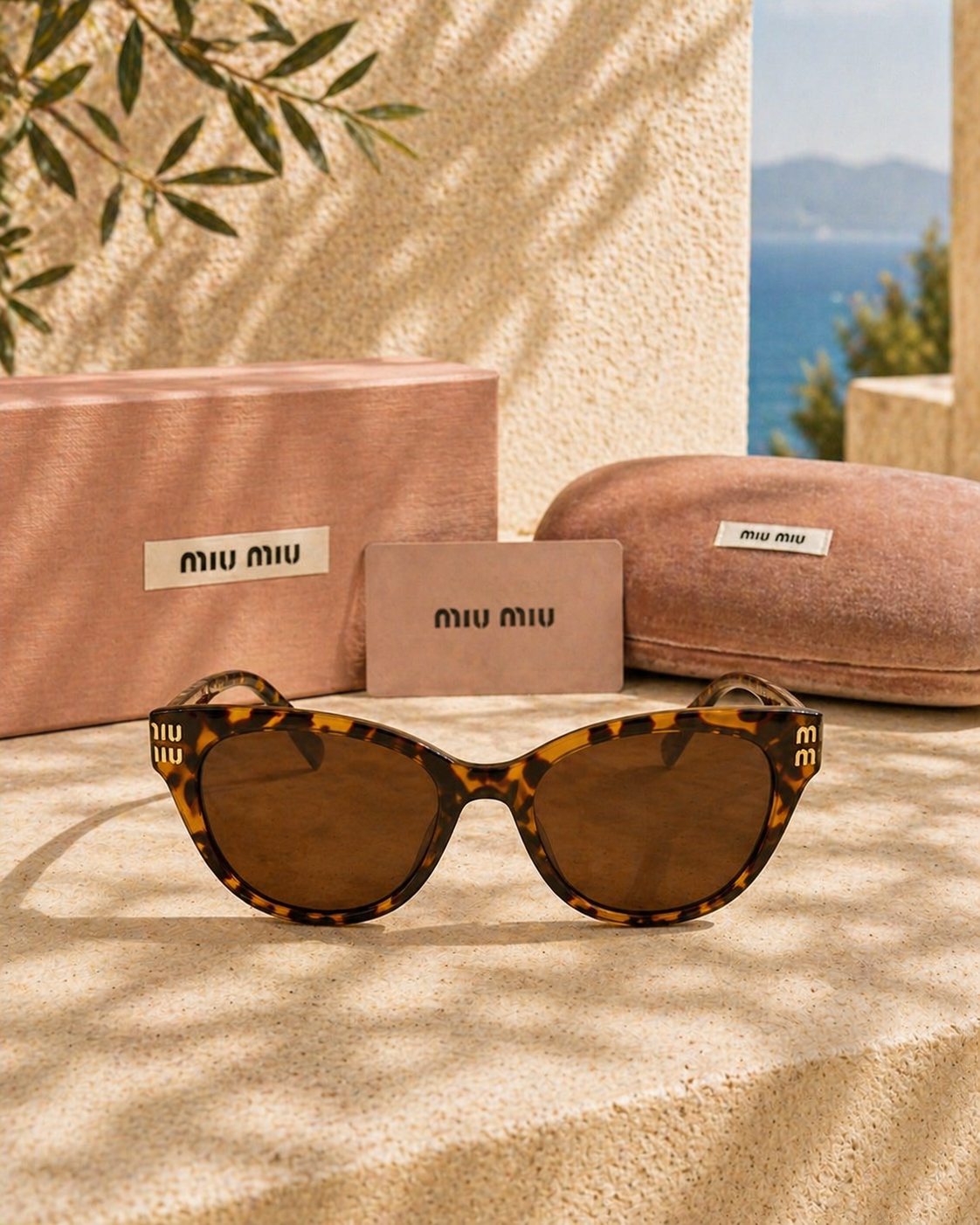 Miu Miu Miu Miu 01YS Glimpse Tortoise Kadın Güneş Gözlüğü