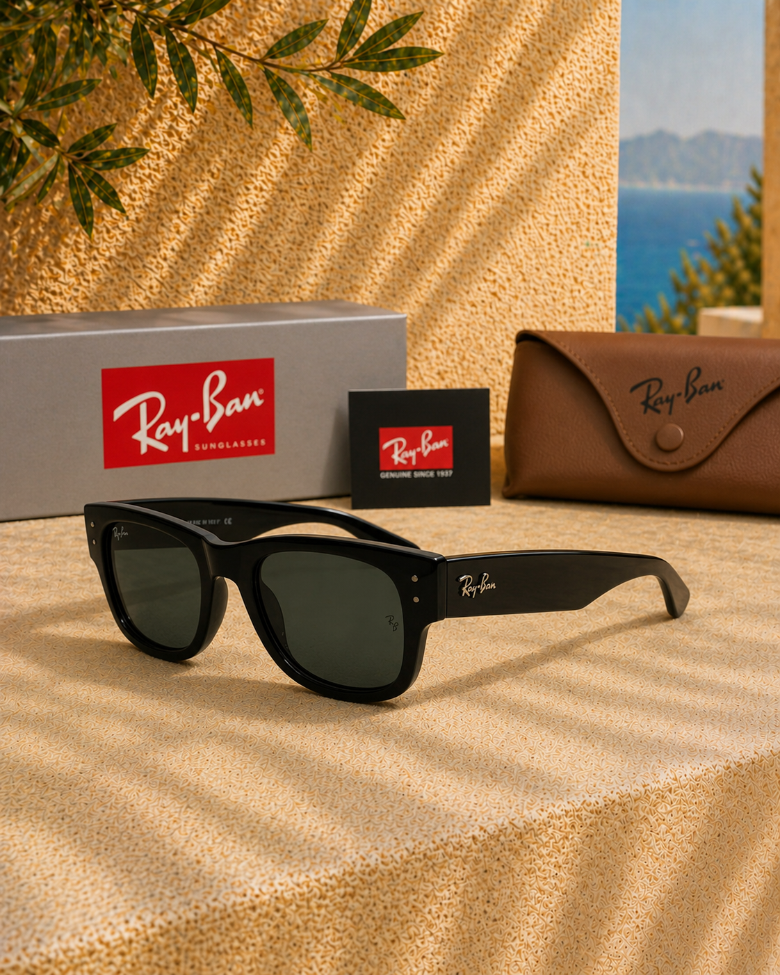 Ray Ban Ray-Ban Mega Wayfarer RB0840S Kalın Çerçeveli Unisex Güneş Gözlüğü