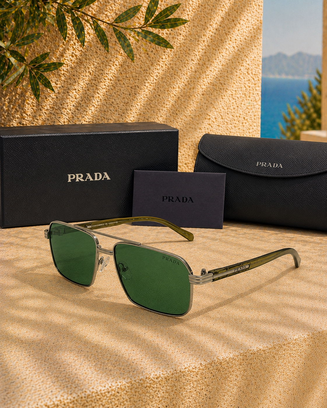 Prada Prada PR A57S / SPRA57 Geometrik Erkek Güneş Gözlüğü