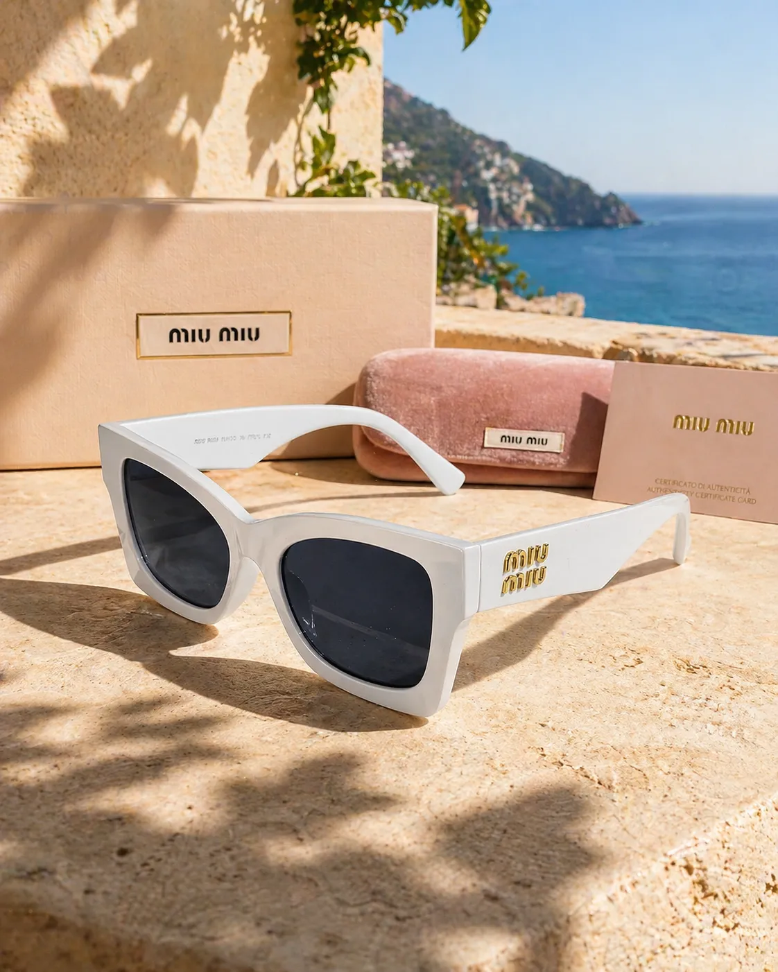 Miu Miu Miu Miu MU 09WS 1425S0 53 Beyaz Kadın Güneş Gözlüğü