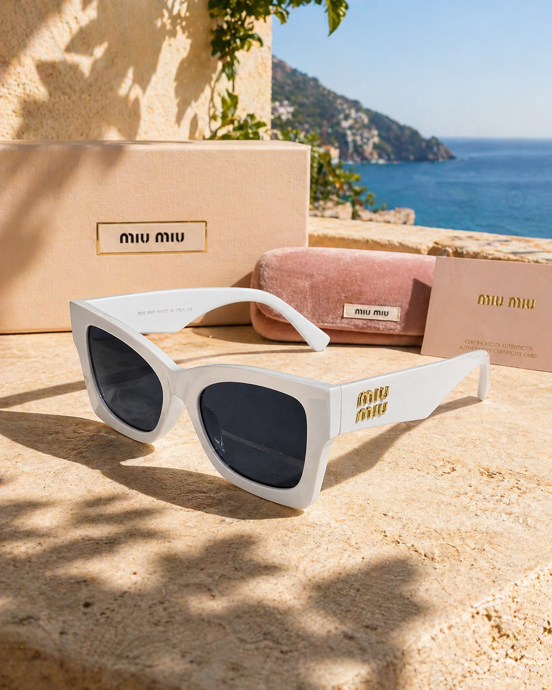 Miu Miu Miu Miu MU 09WS 1425S0 53 Beyaz Kadın Güneş Gözlüğü