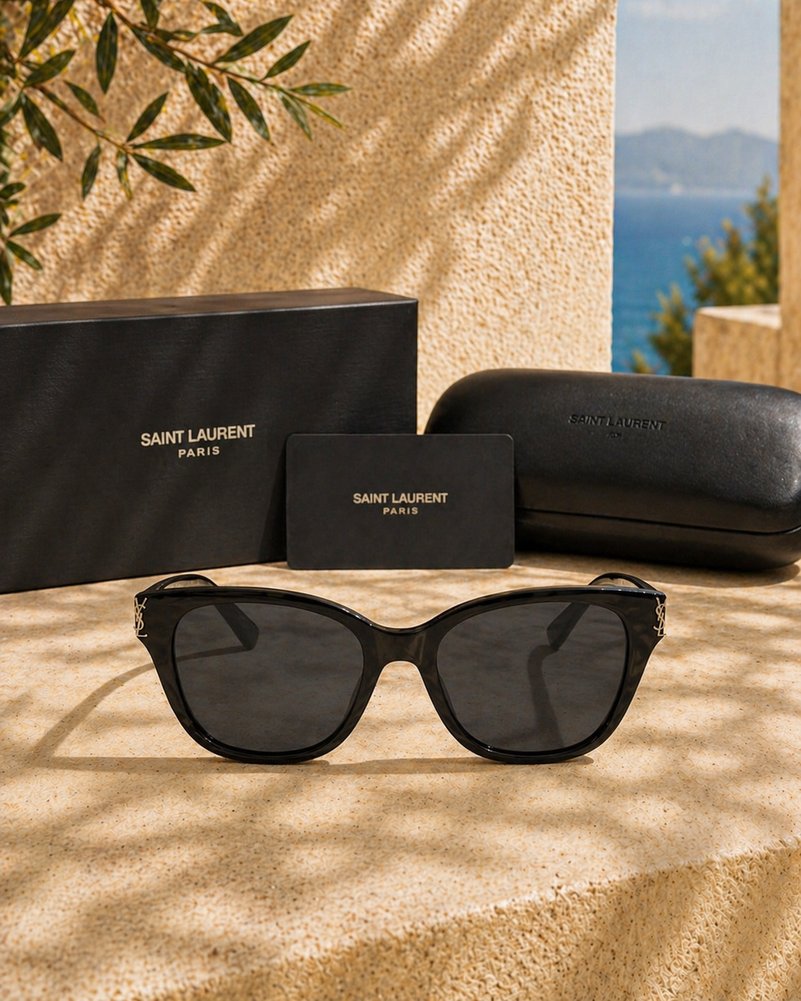 Saint Laurent Paris YSL Logolu Cat-Eye Kadın Güneş Gözlüğü
