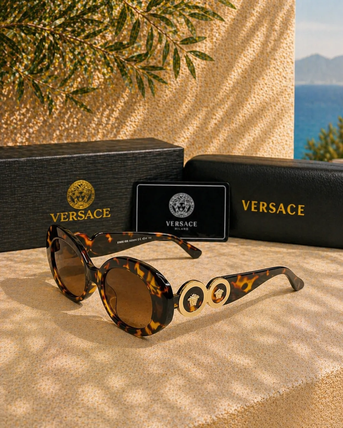 Versace Versace VE4329 5214/87 Tortoise Oval Kadın Güneş Gözlüğü