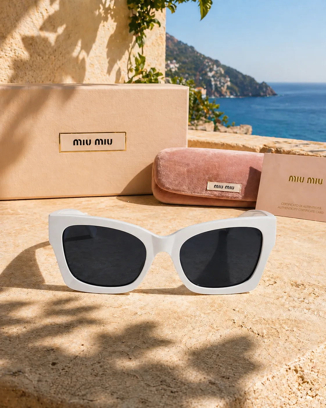 Miu Miu Miu Miu MU 09WS 1425S0 53 Beyaz Kadın Güneş Gözlüğü