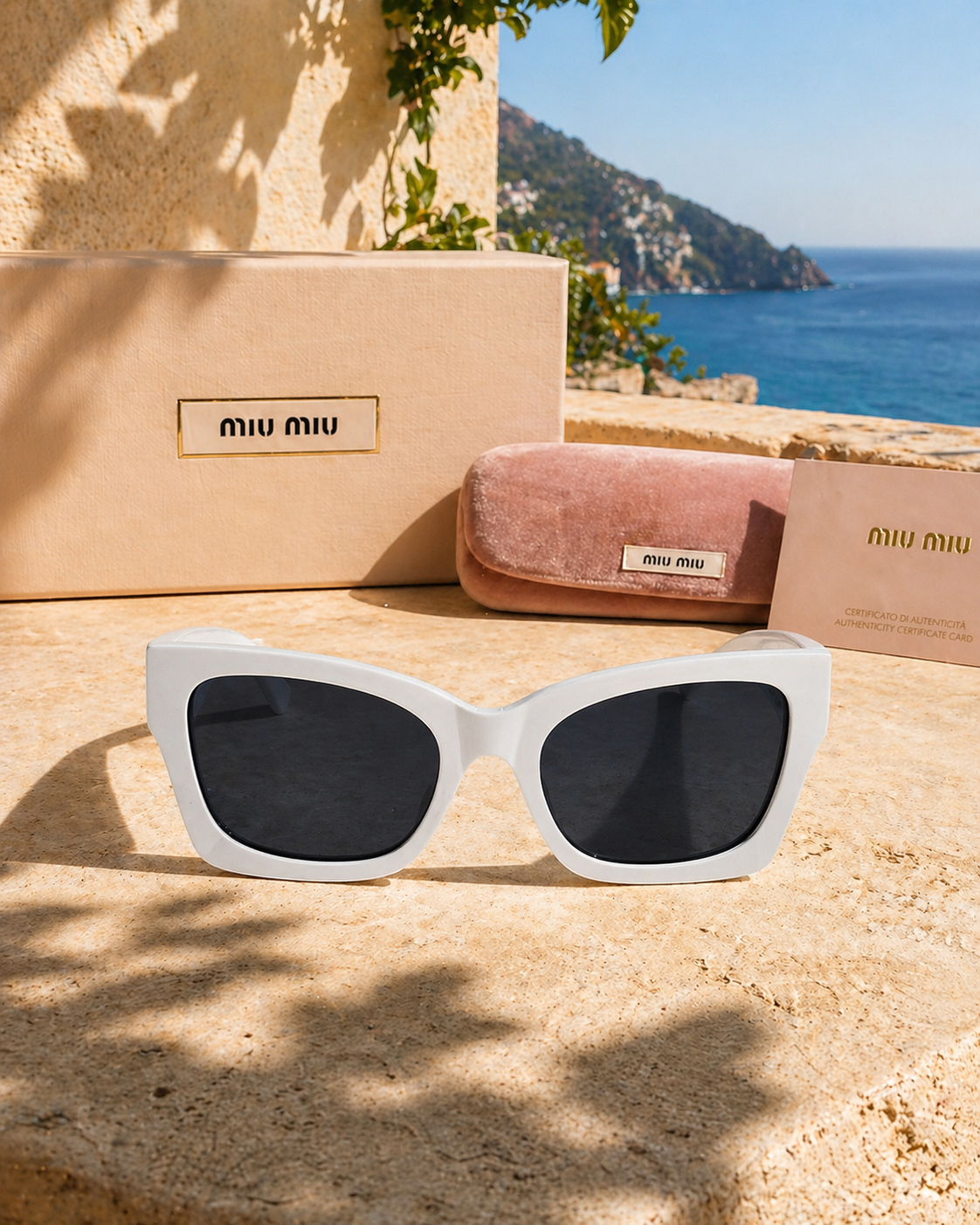 Miu Miu Miu Miu MU 09WS 1425S0 53 Beyaz Kadın Güneş Gözlüğü