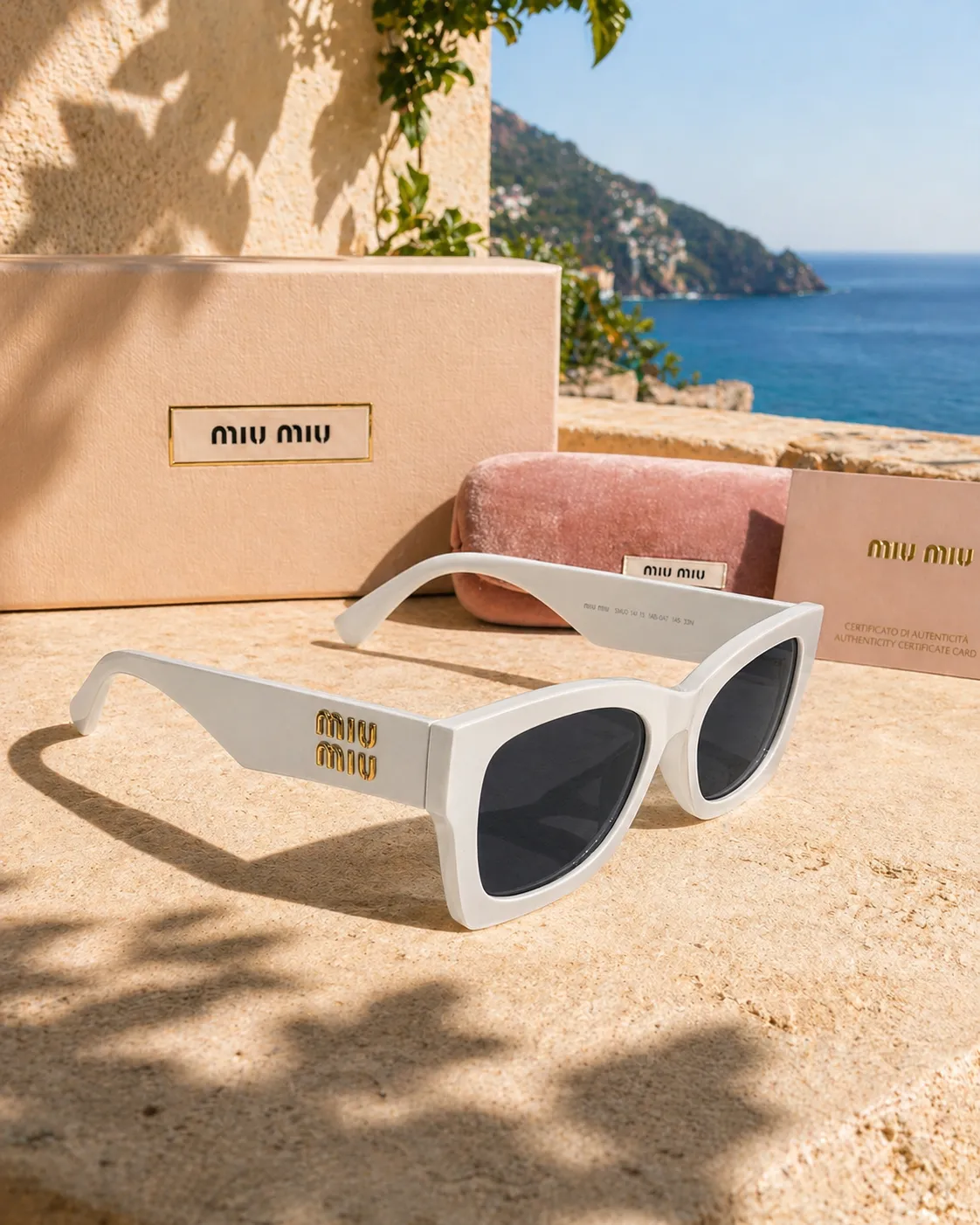 Miu Miu Miu Miu MU 09WS 1425S0 53 Beyaz Kadın Güneş Gözlüğü