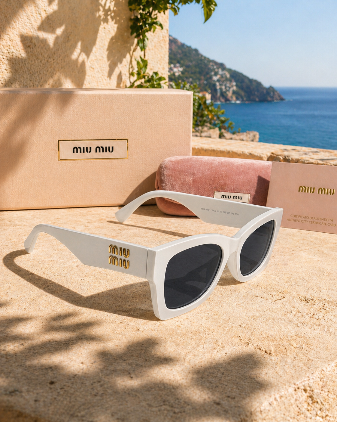 Miu Miu Miu Miu MU 09WS 1425S0 53 Beyaz Kadın Güneş Gözlüğü