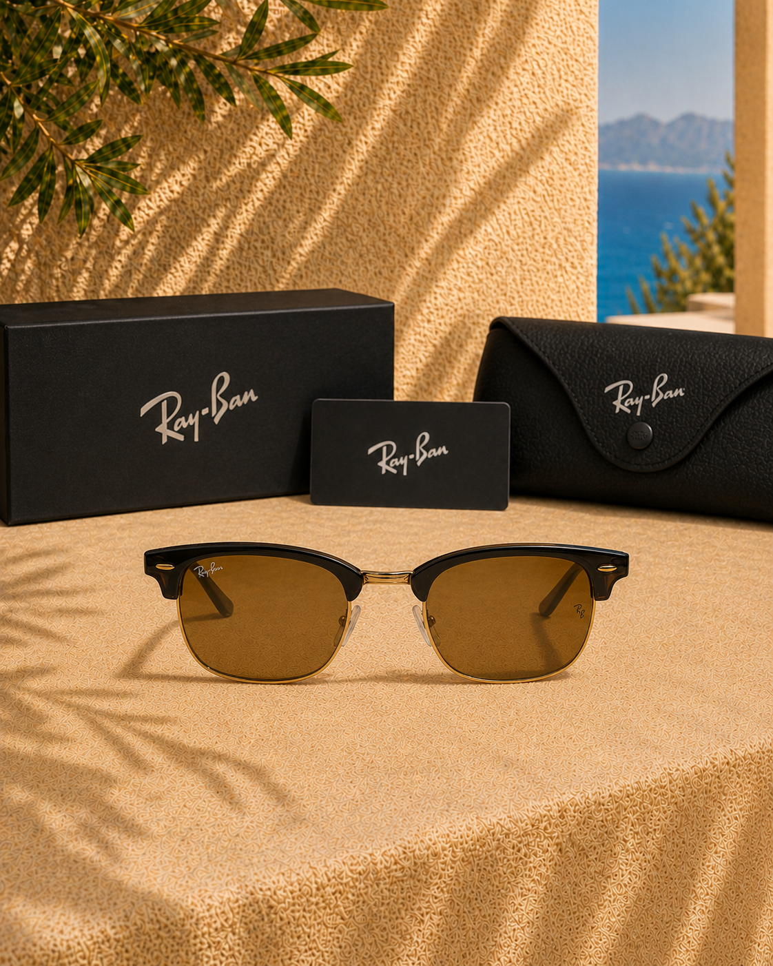 Ray Ban Ray-Ban Clubmaster RB3016 / RB2176 Yarım Çerçeveli Unisex Güneş Gözlüğü
