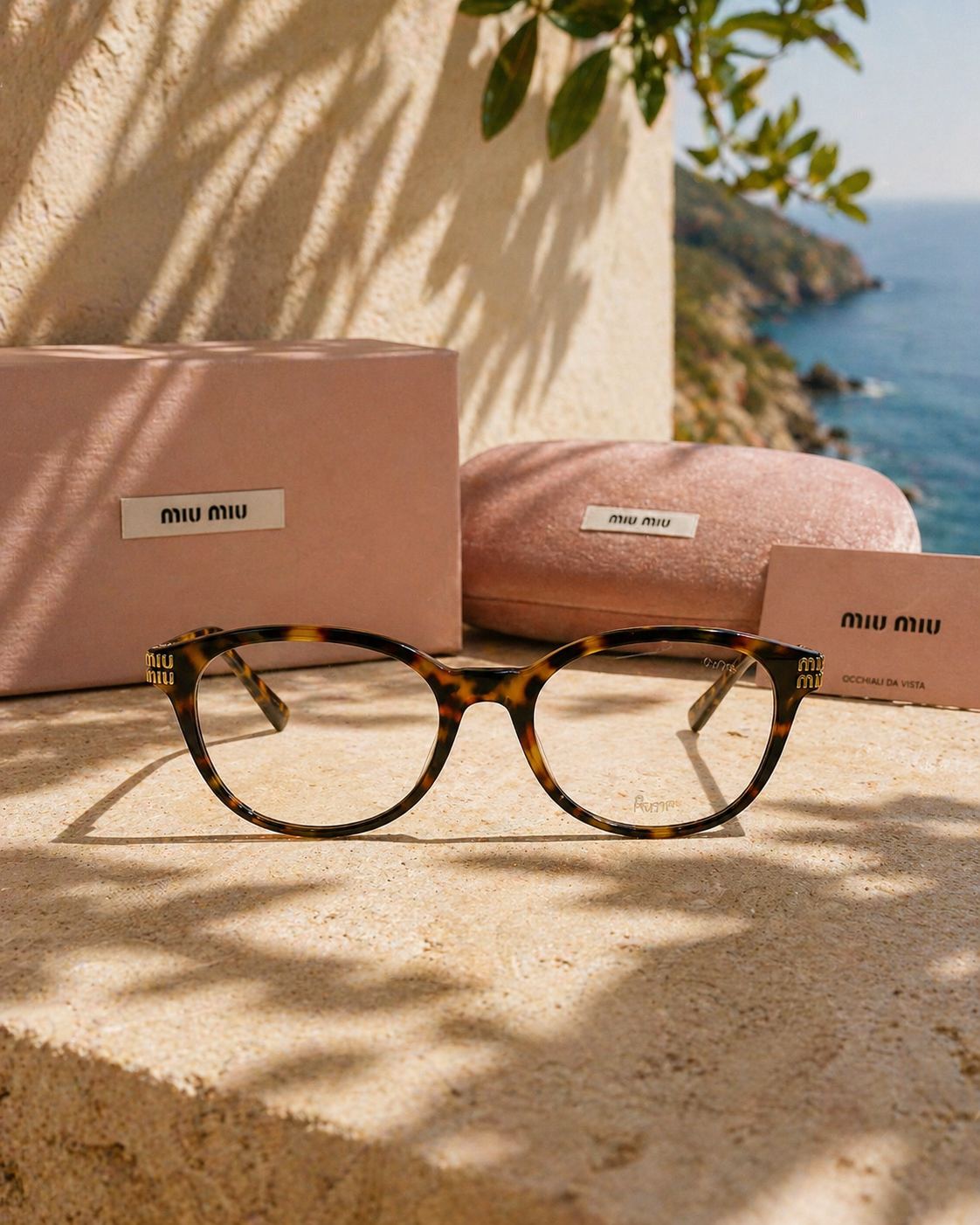 Miu Miu MU 02WV Havana Optik Gözlük Çerçevesi