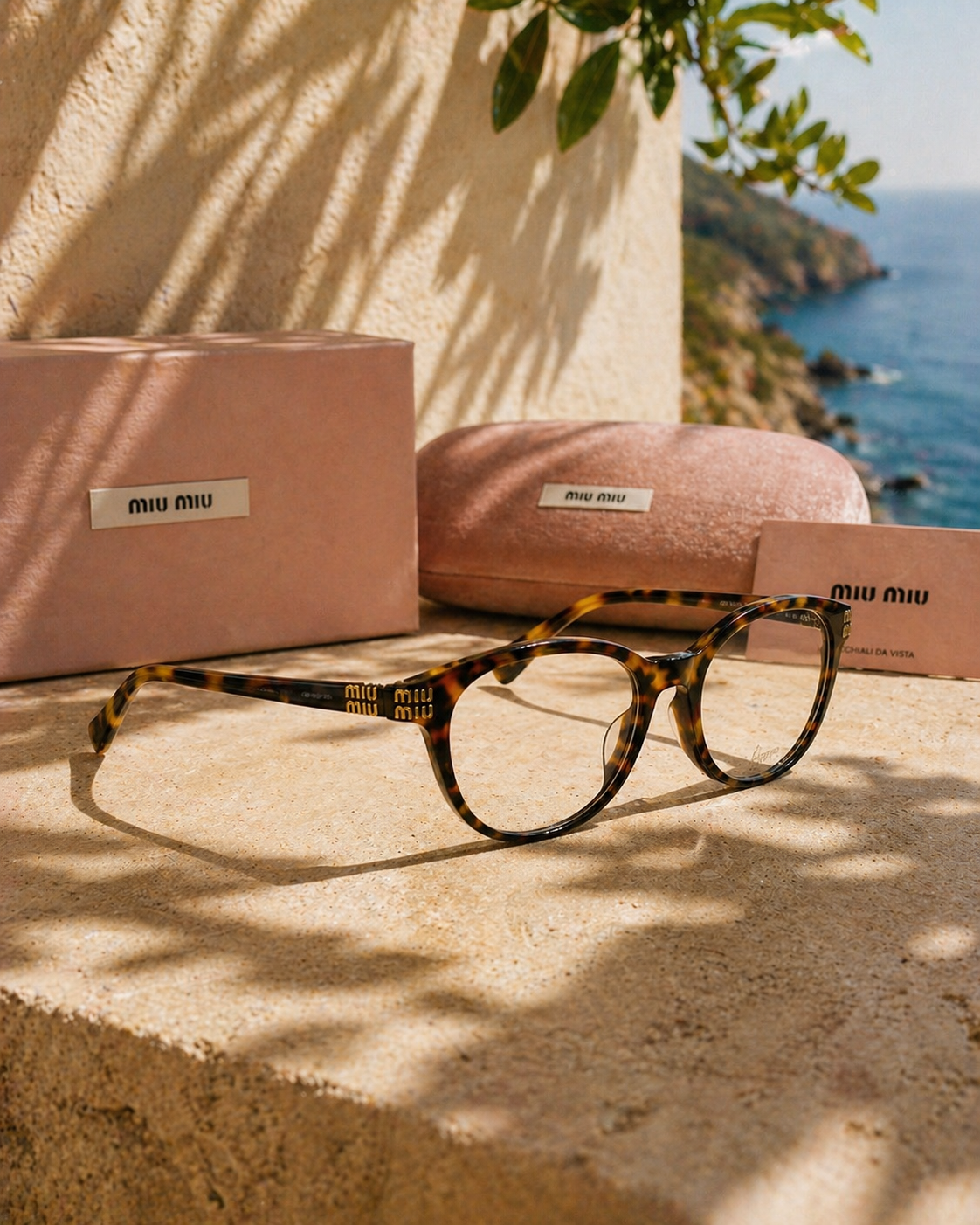Miu Miu Miu Miu MU 02WV Havana Optik Gözlük Çerçevesi