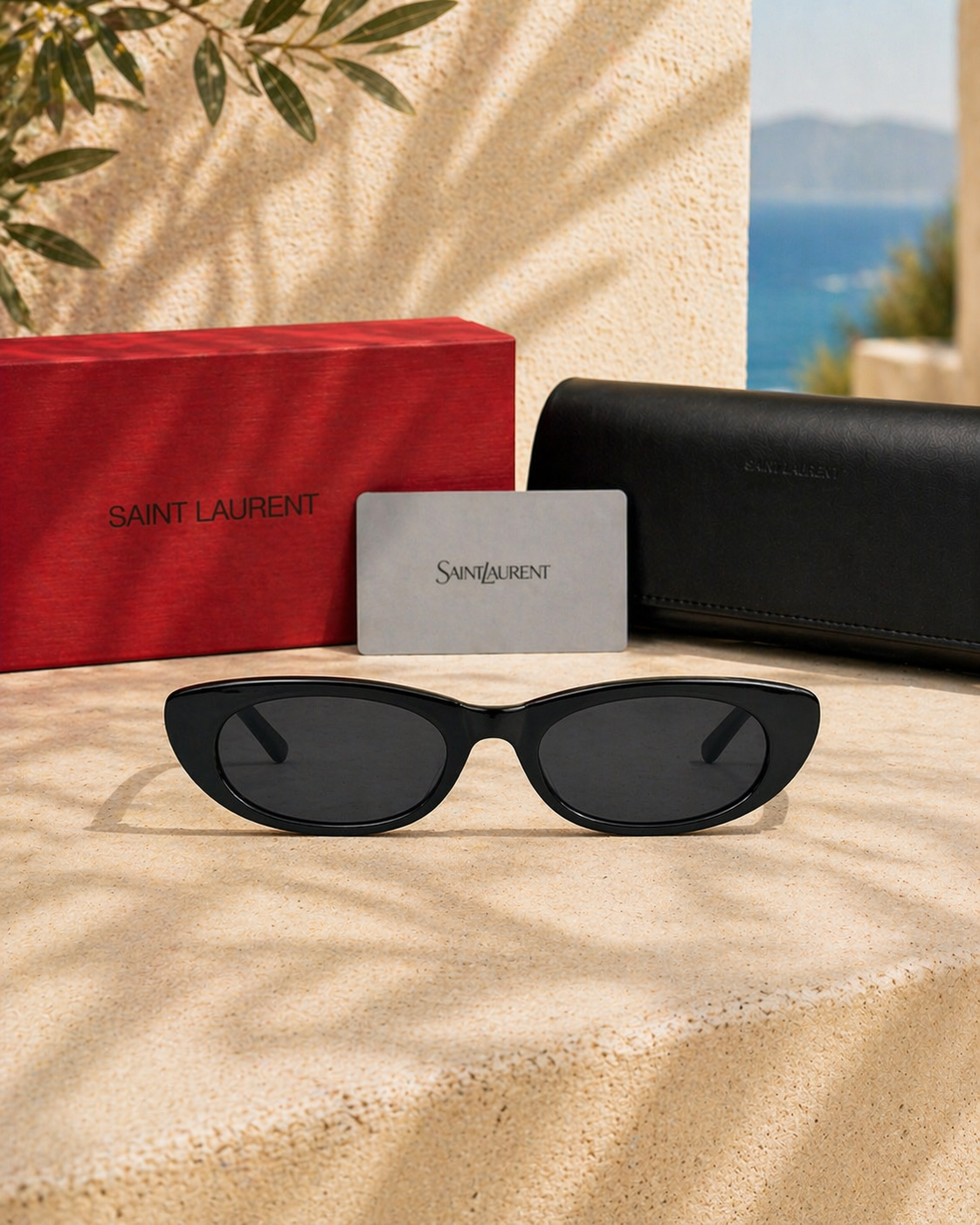 Saint Laurent Saint Laurent SL 557 SHADE 001 Cat-Eye Kadın Güneş Gözlüğü