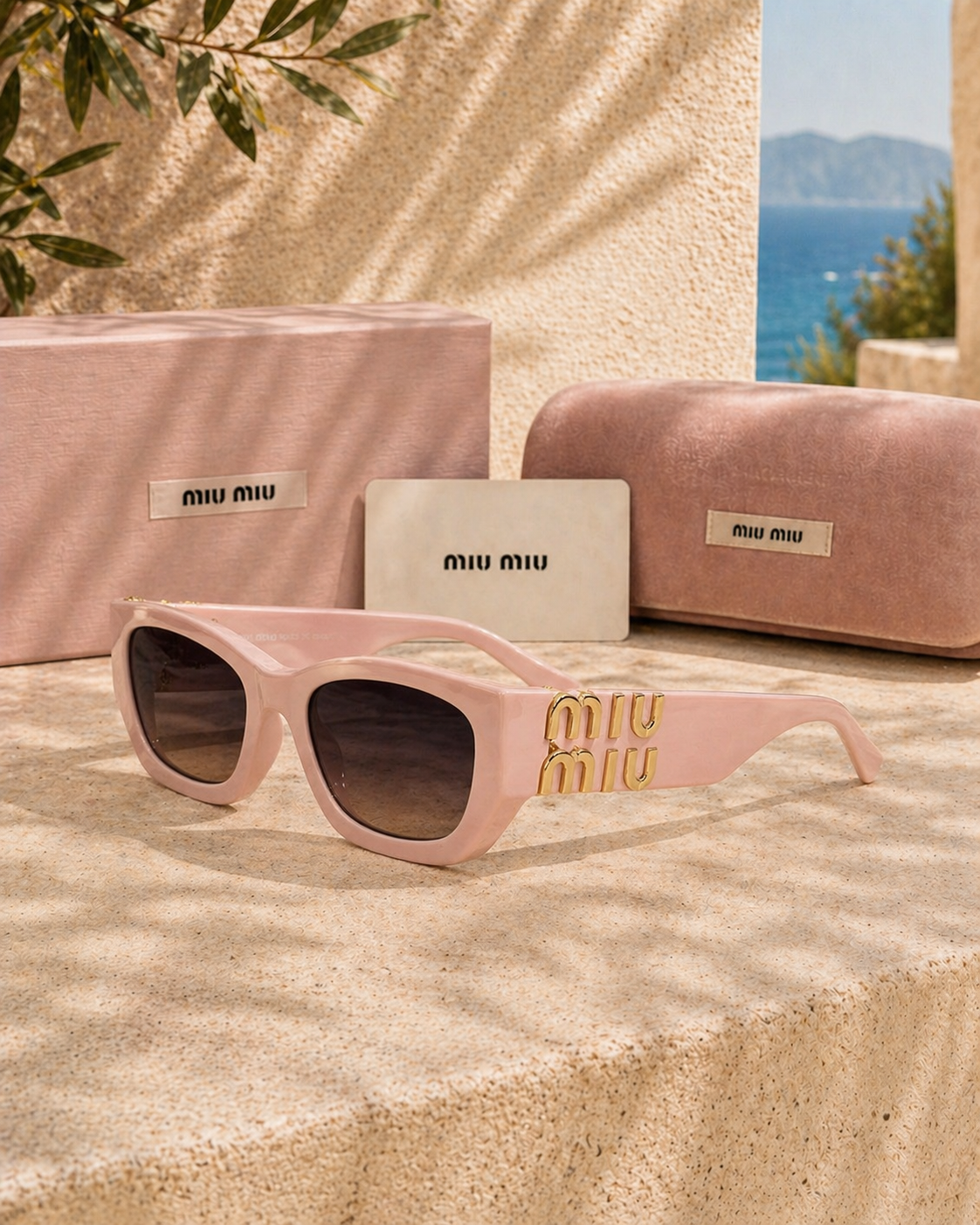 Miu Miu Miu Miu MU 09WS Pembe / Opal Kadın Güneş Gözlüğü