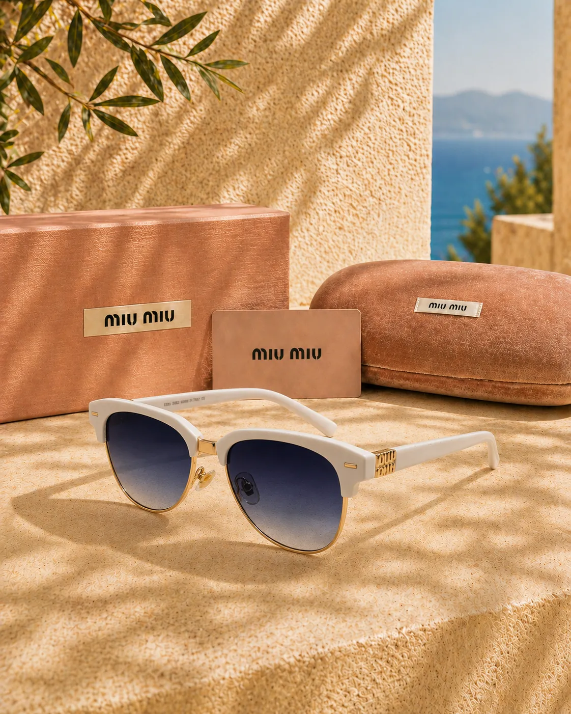 Miu Miu Miu Miu 09ZS Retro Logolu Kadın Güneş Gözlüğü