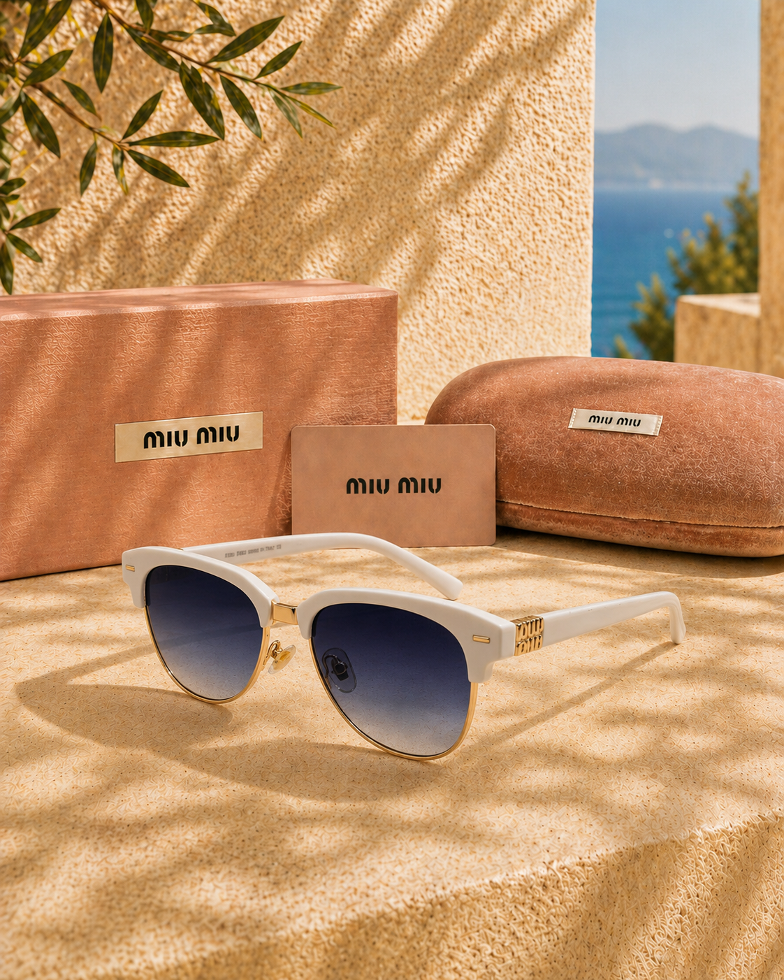 Miu Miu Miu Miu 09ZS Retro Logolu Kadın Güneş Gözlüğü