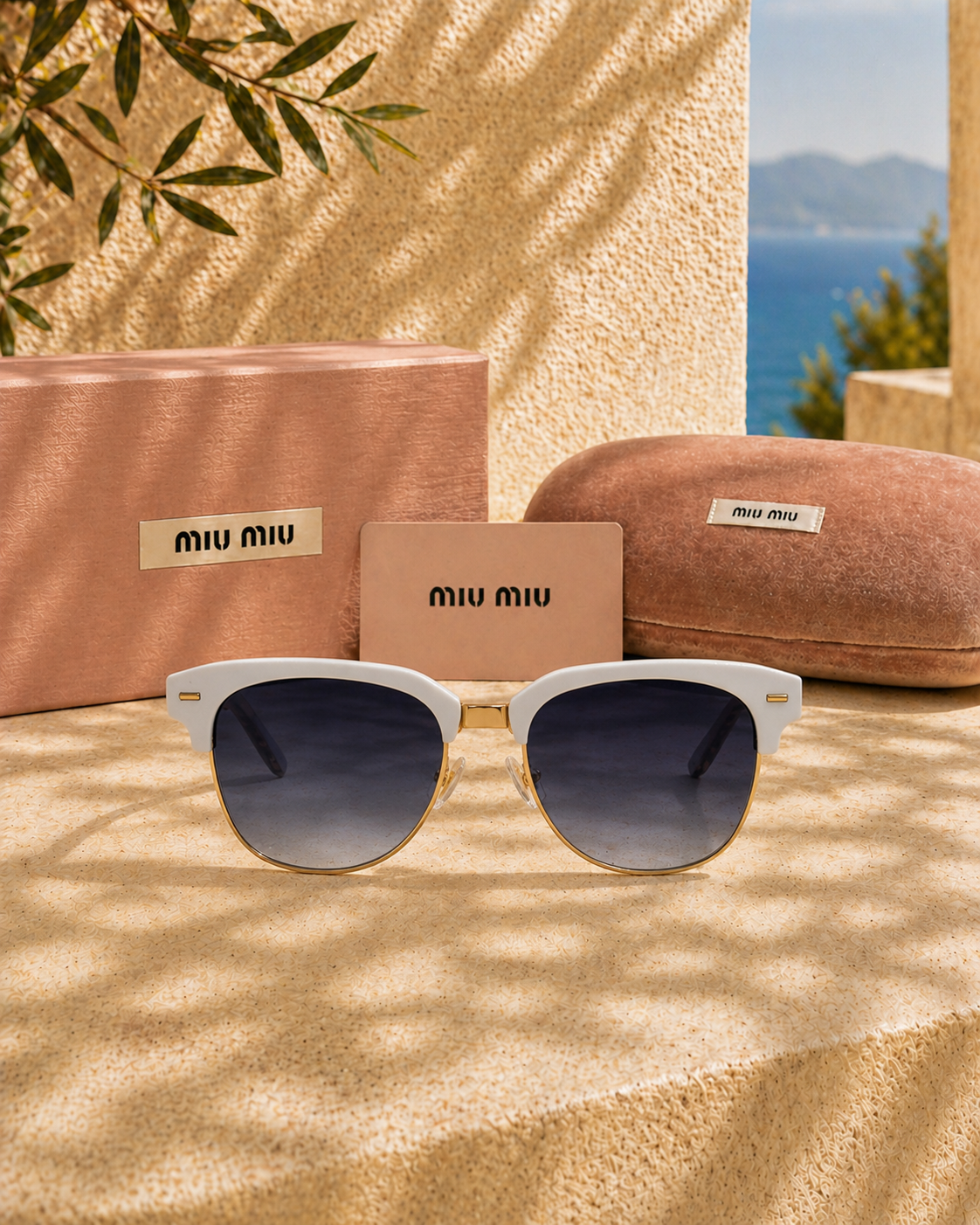 Miu Miu Miu Miu 09ZS Retro Logolu Kadın Güneş Gözlüğü