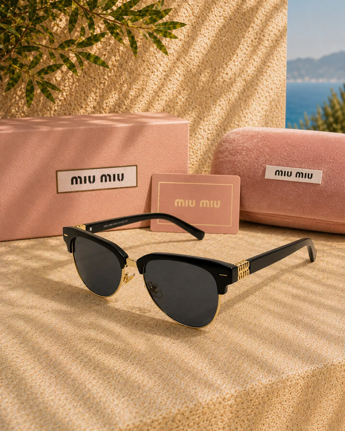 Miu Miu Miu Miu MU 09ZS Clubmaster Tarzı Kadın Güneş Gözlüğü